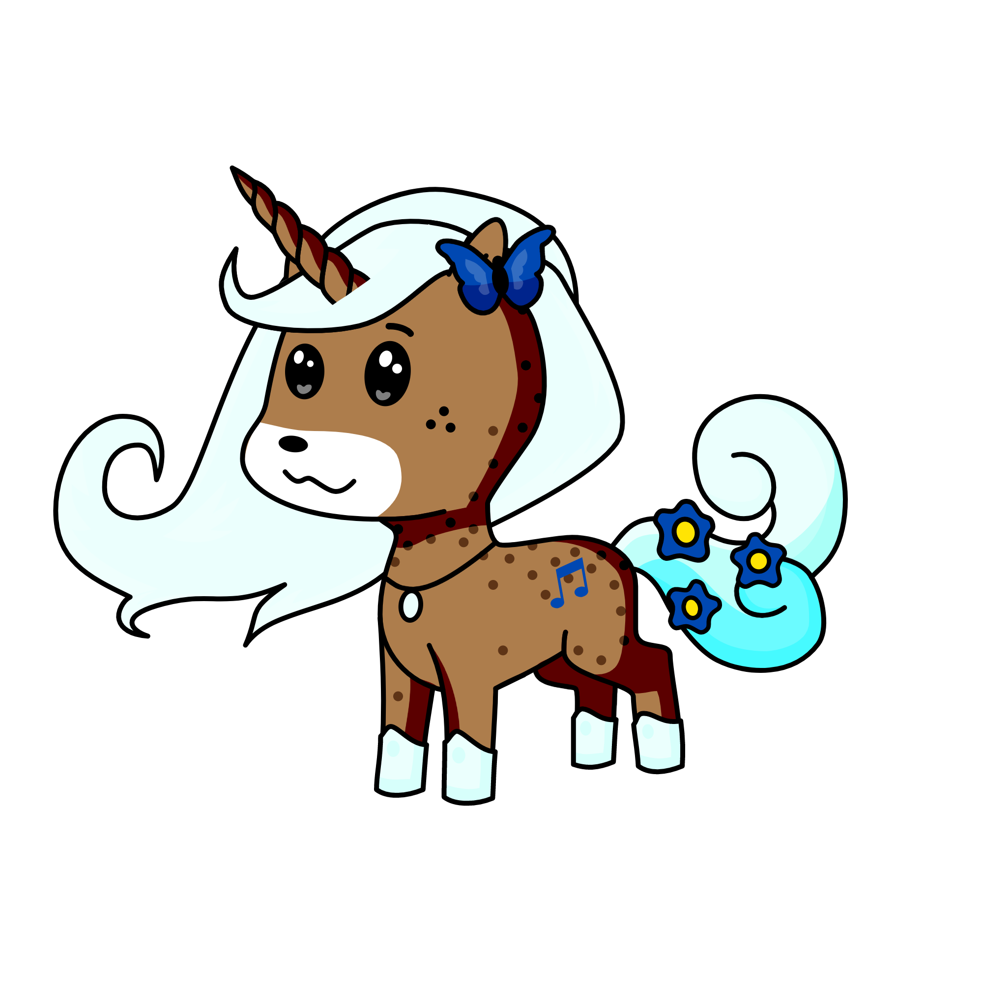 Snowleaf, the unicorn