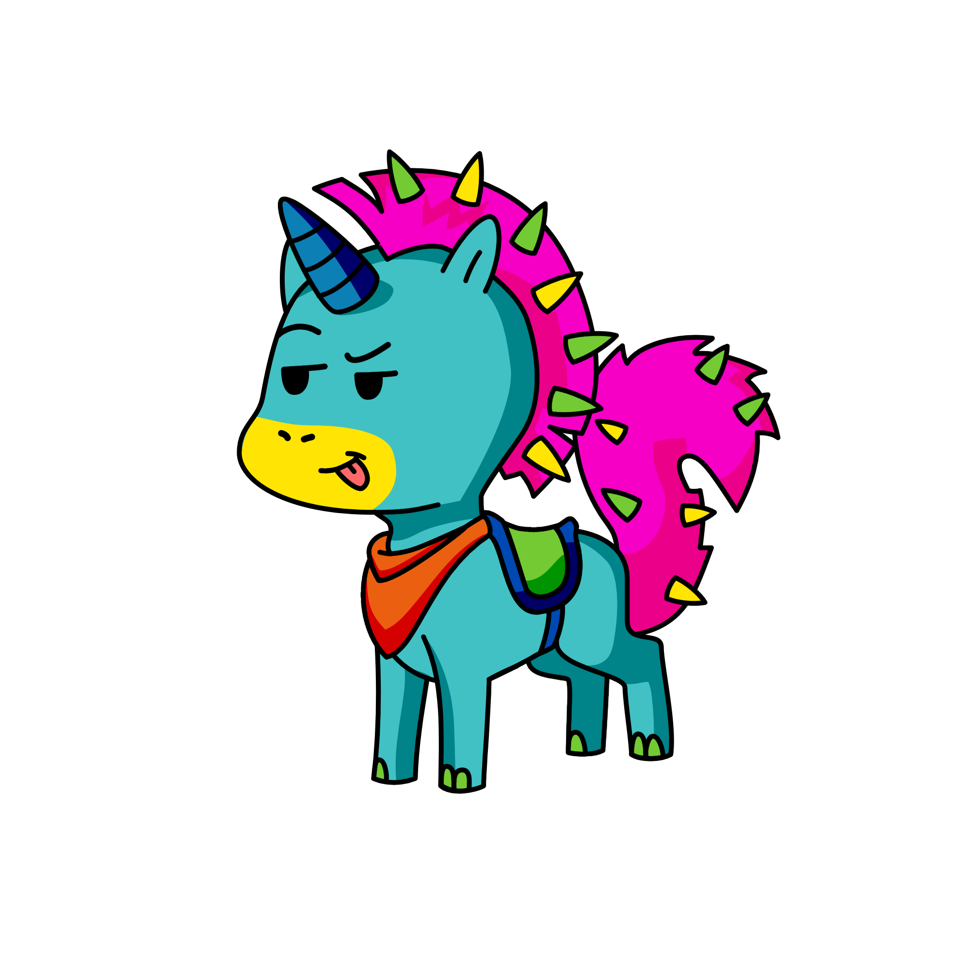 Yolk, the unicorn