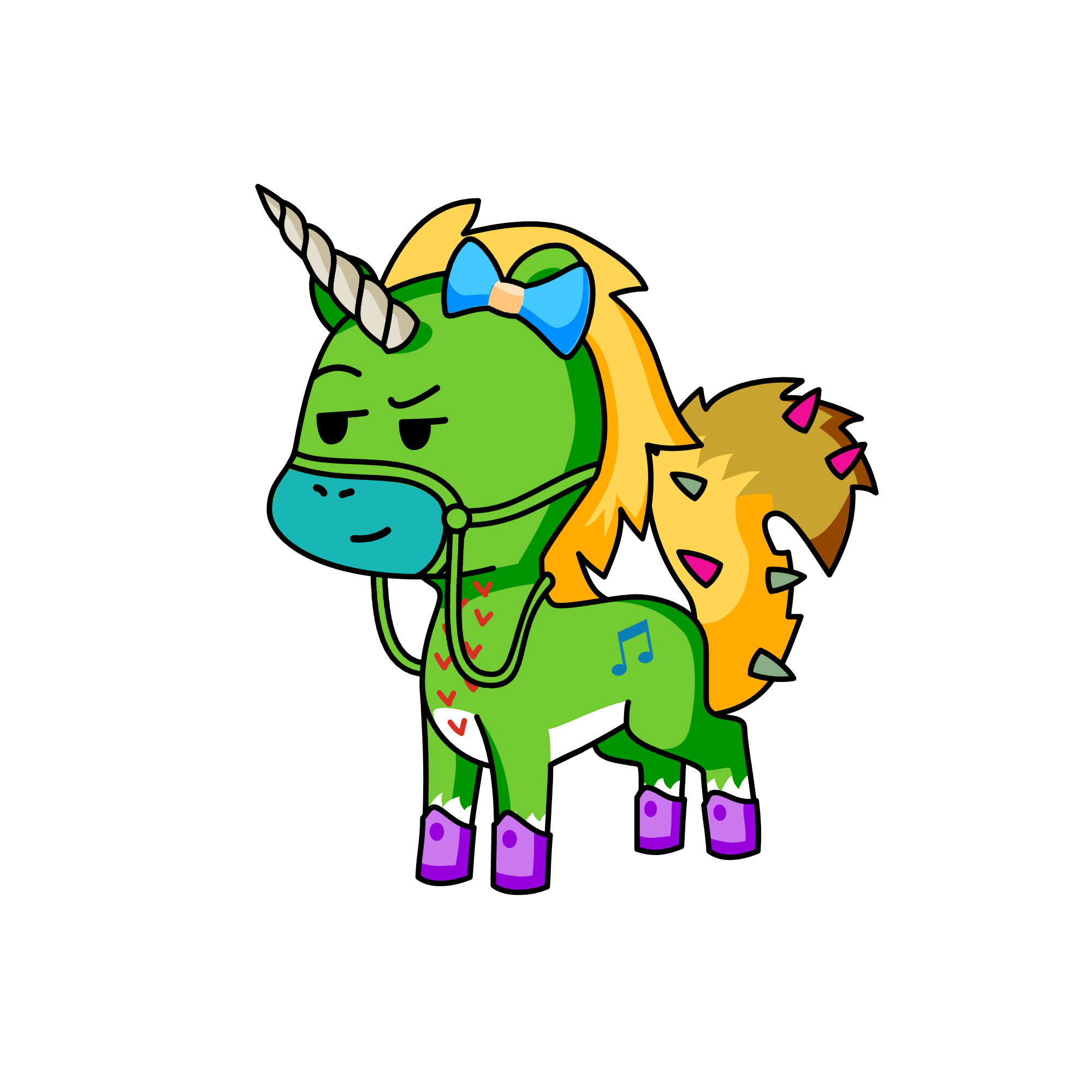 okwnmjuiukj, the unicorn