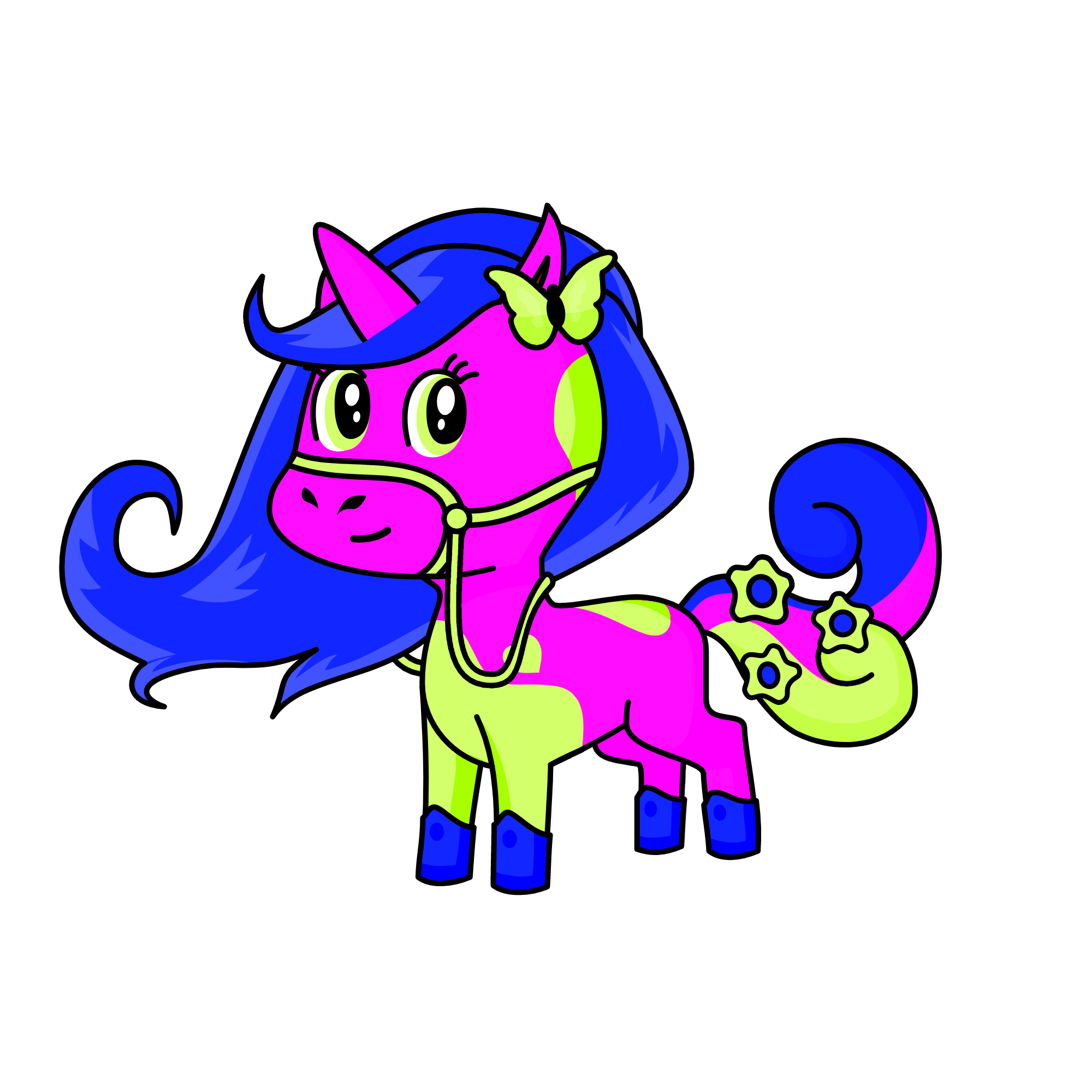 neon leo, the unicorn