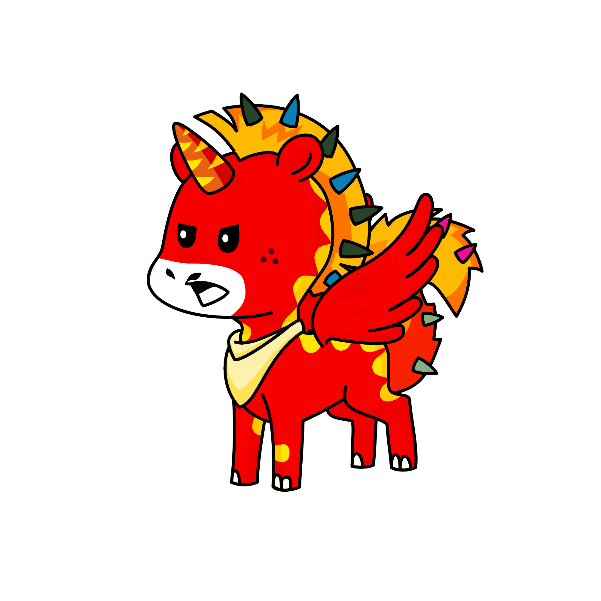 BURNINGFIRE!, the unicorn