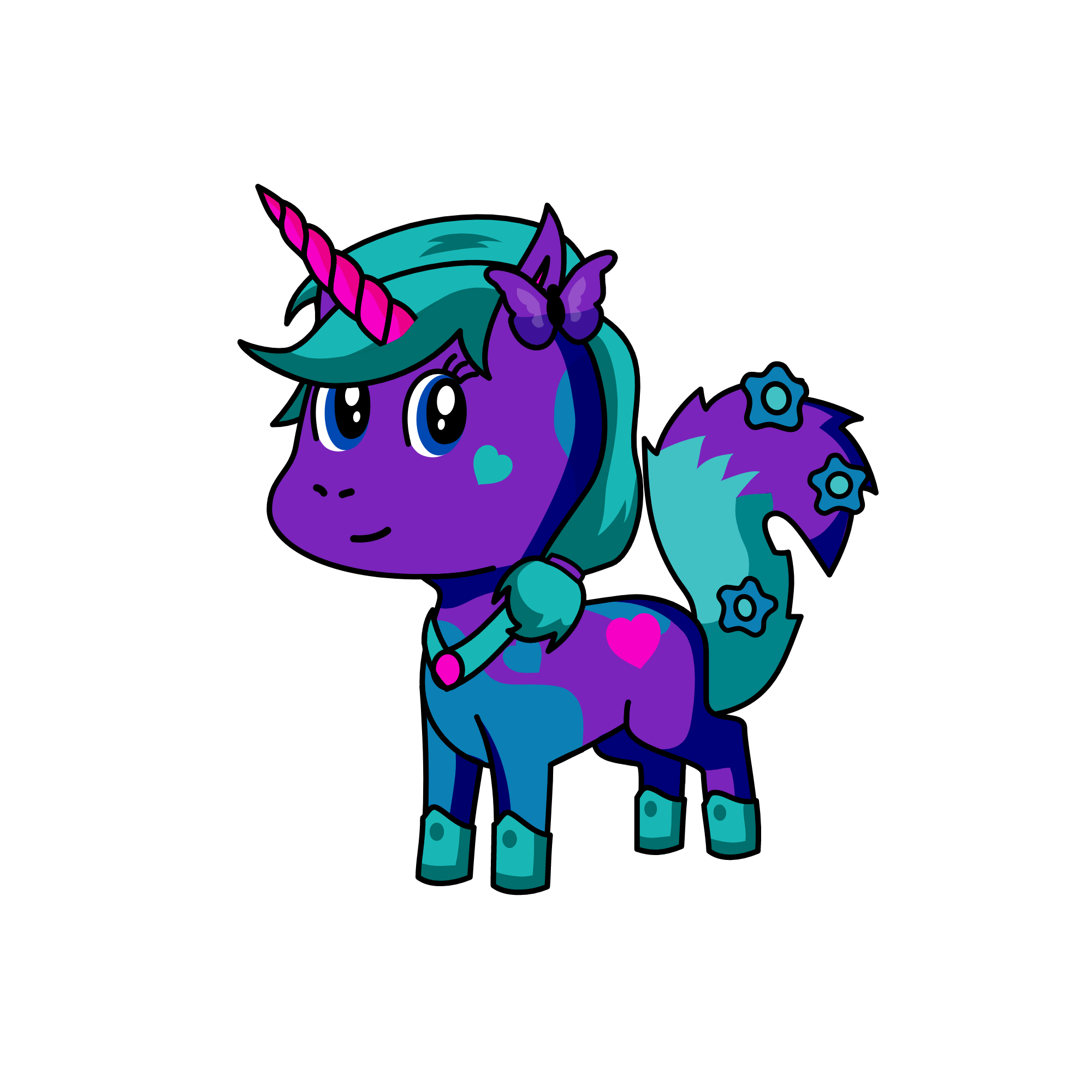 flower, the unicorn