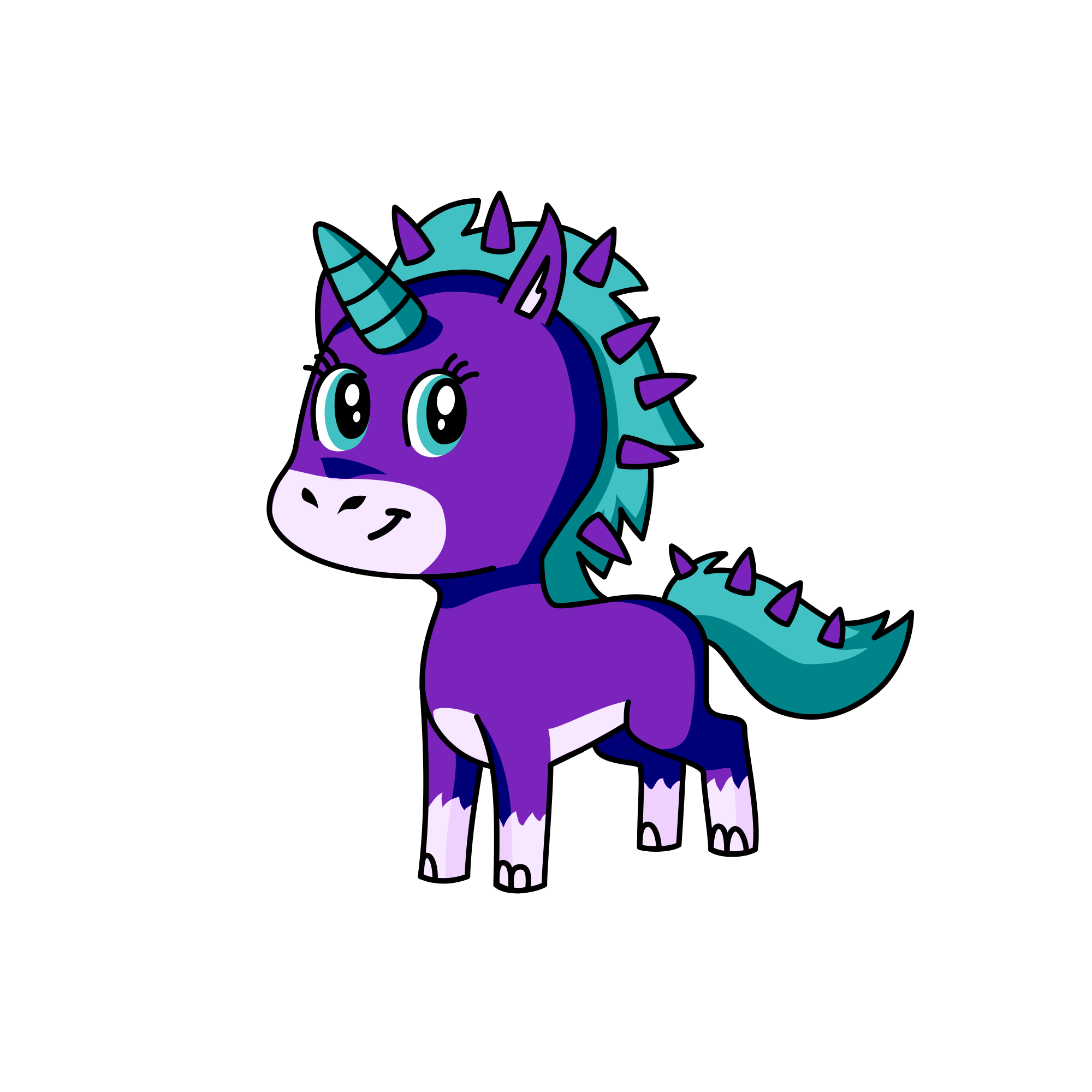 fluffy., the unicorn