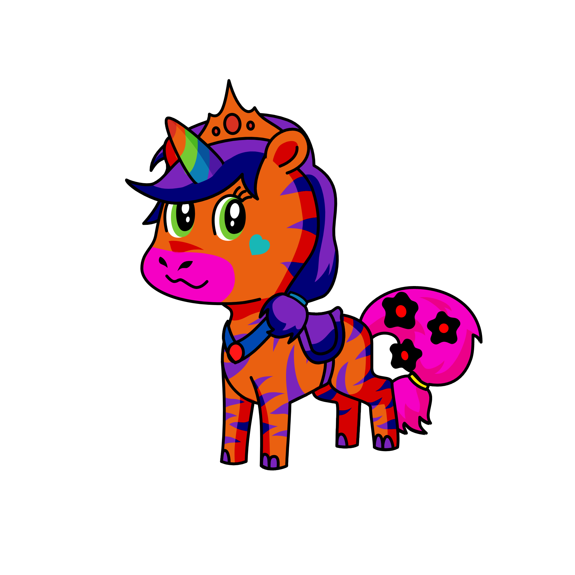 Dragon, the unicorn
