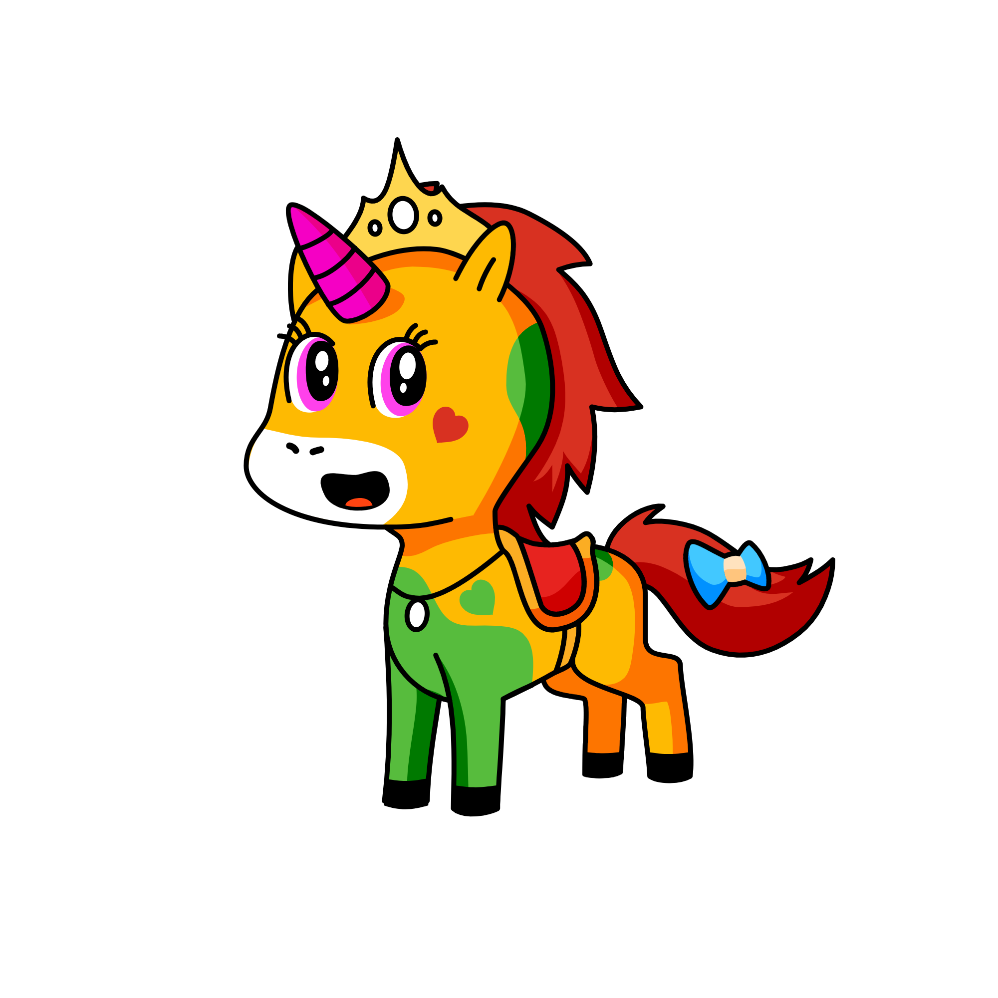 April/mom, the unicorn