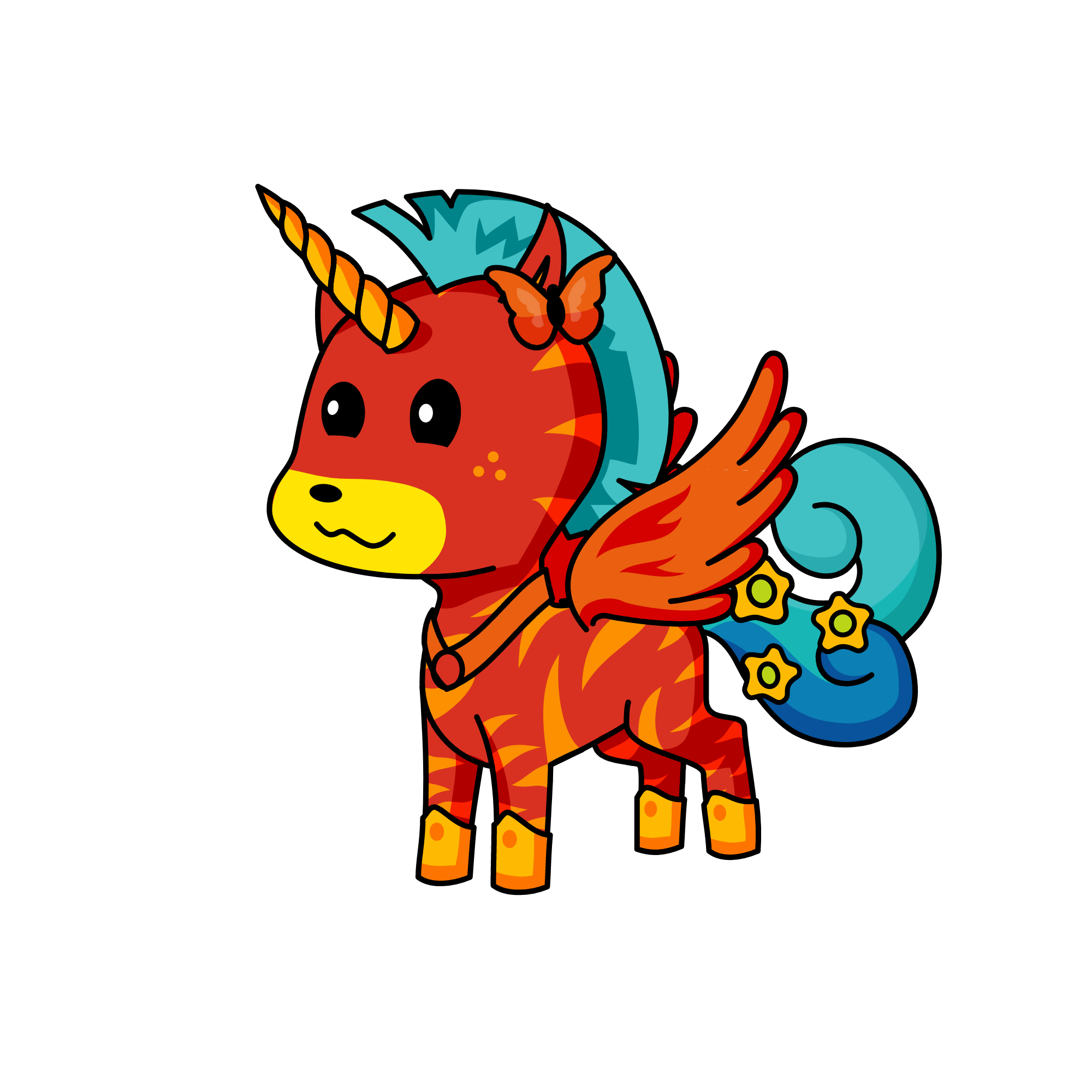 fire, the unicorn