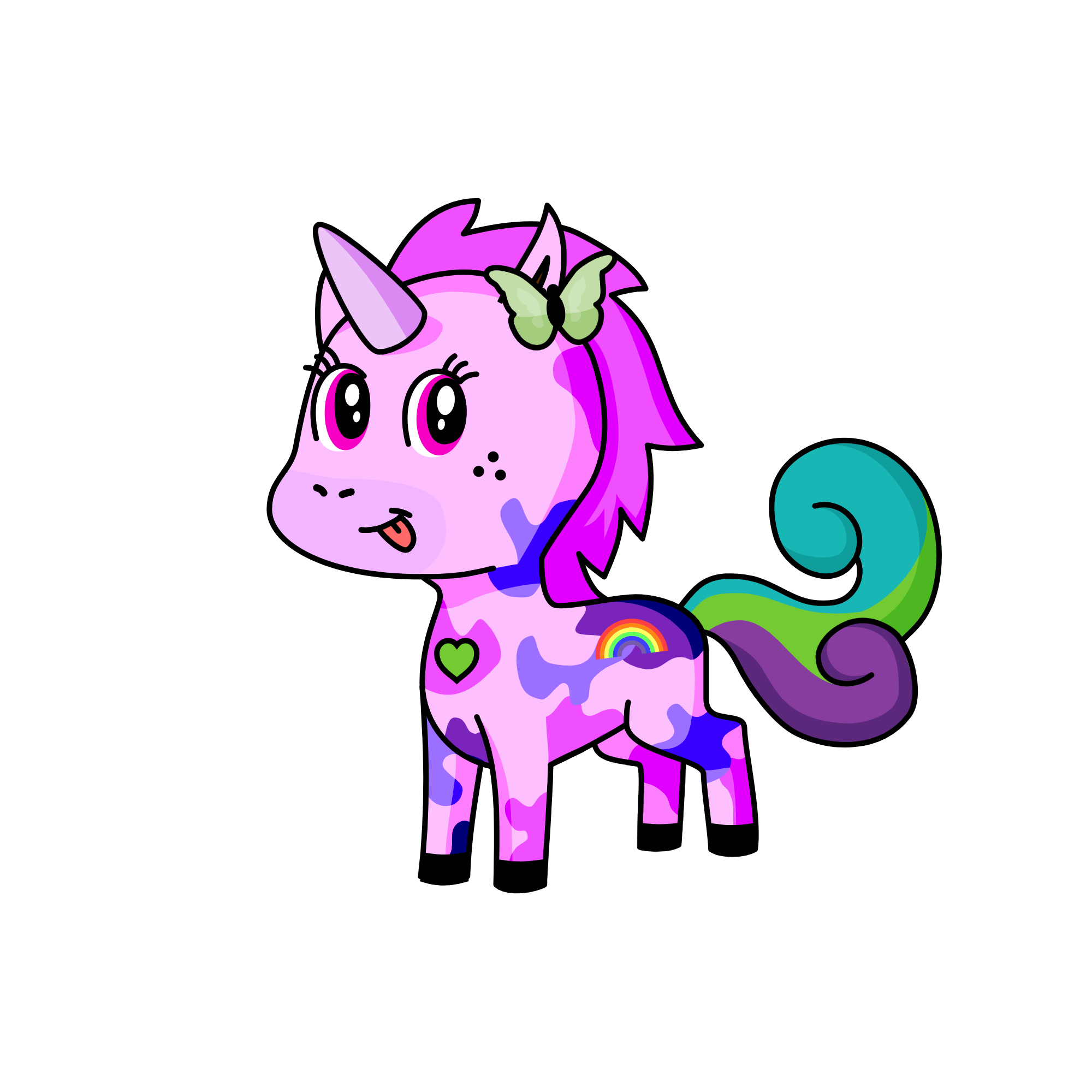 pink, the unicorn
