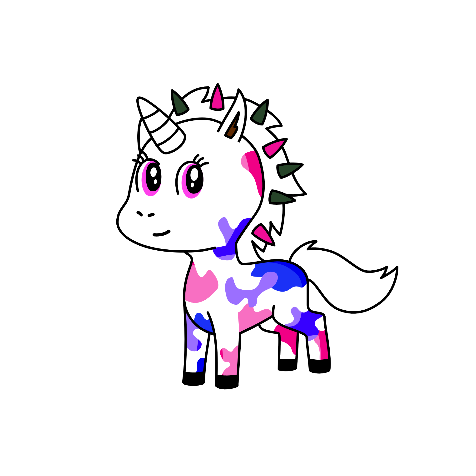 spiky, the unicorn