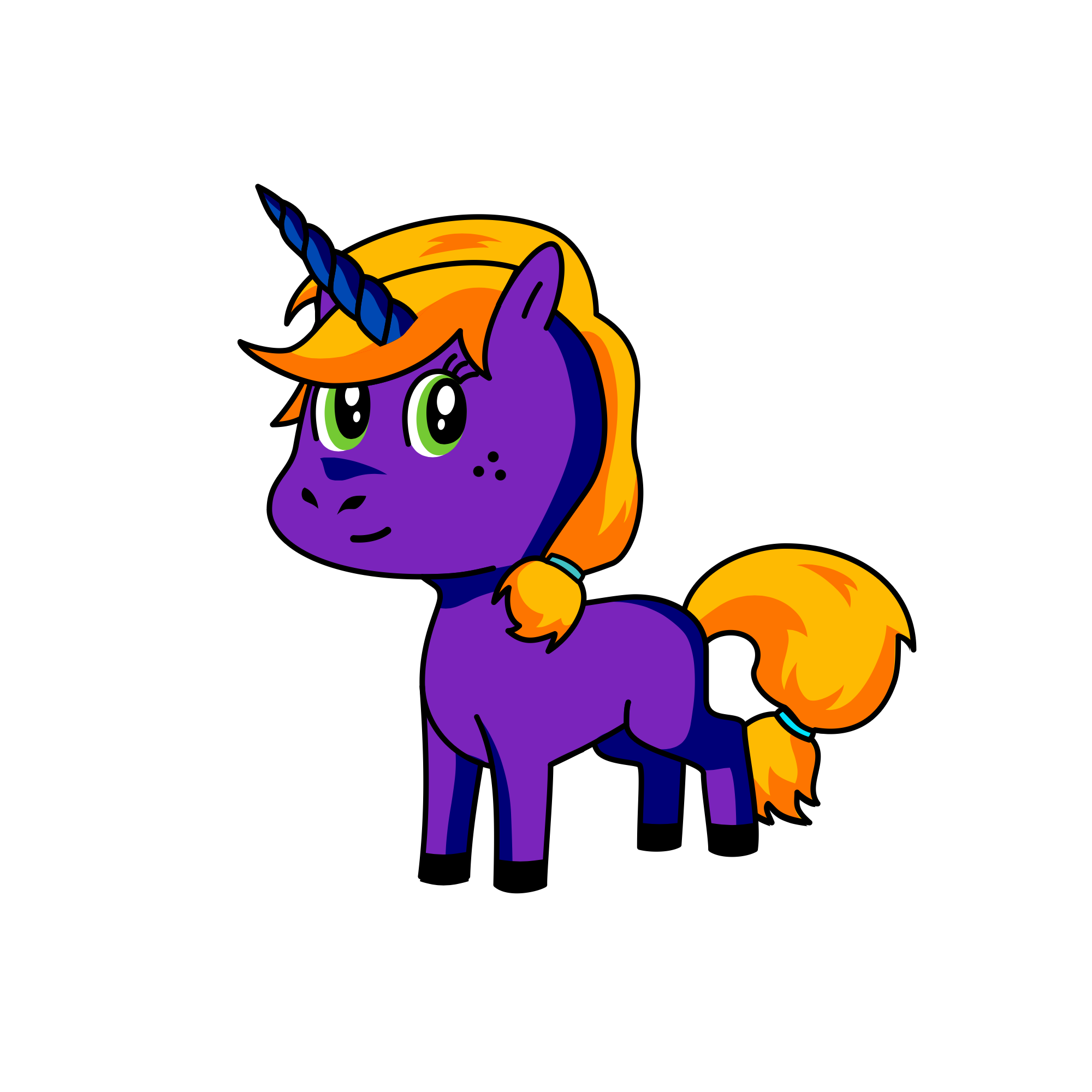 Roti, the unicorn