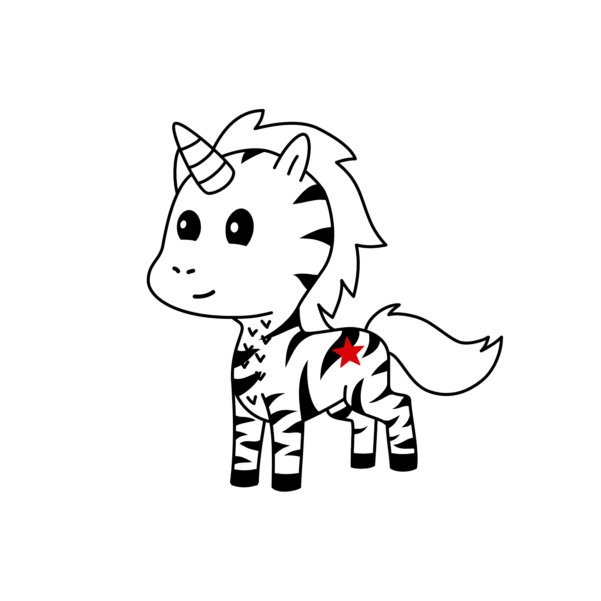 zebra-corn, the unicorn