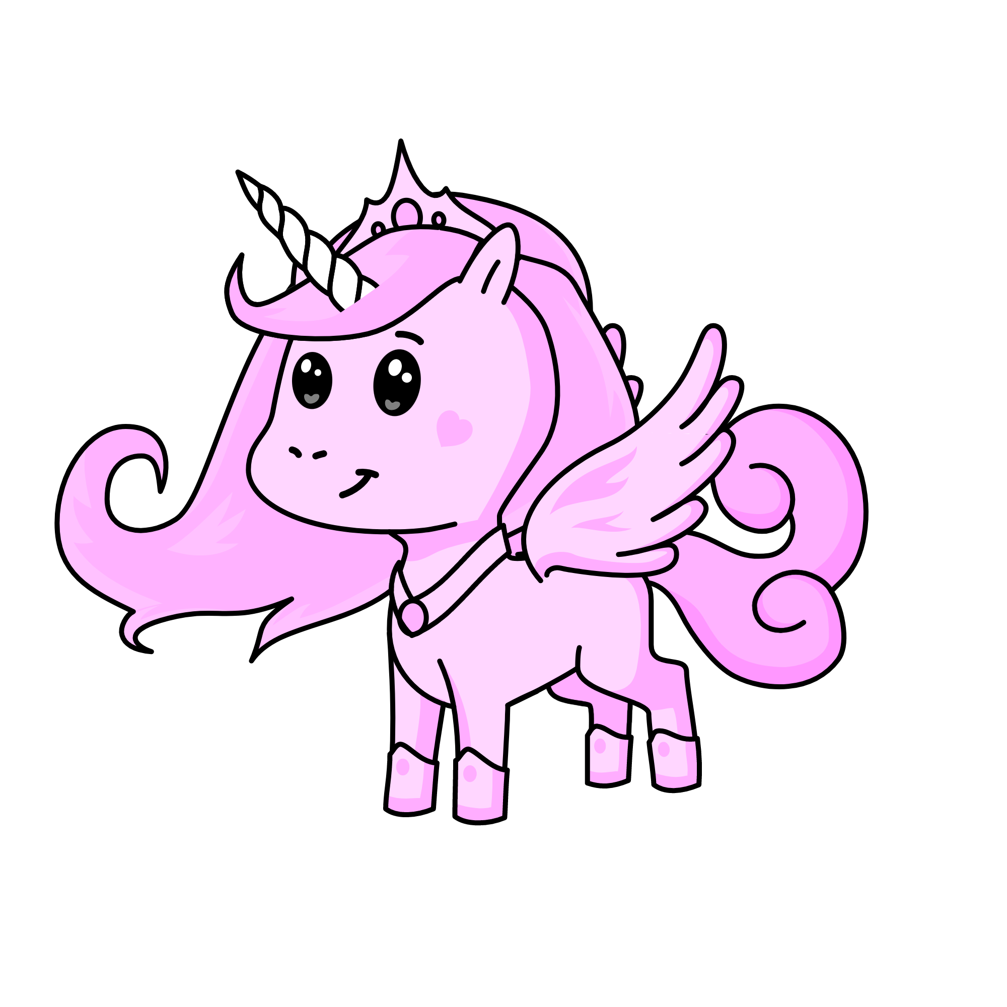pink, the unicorn