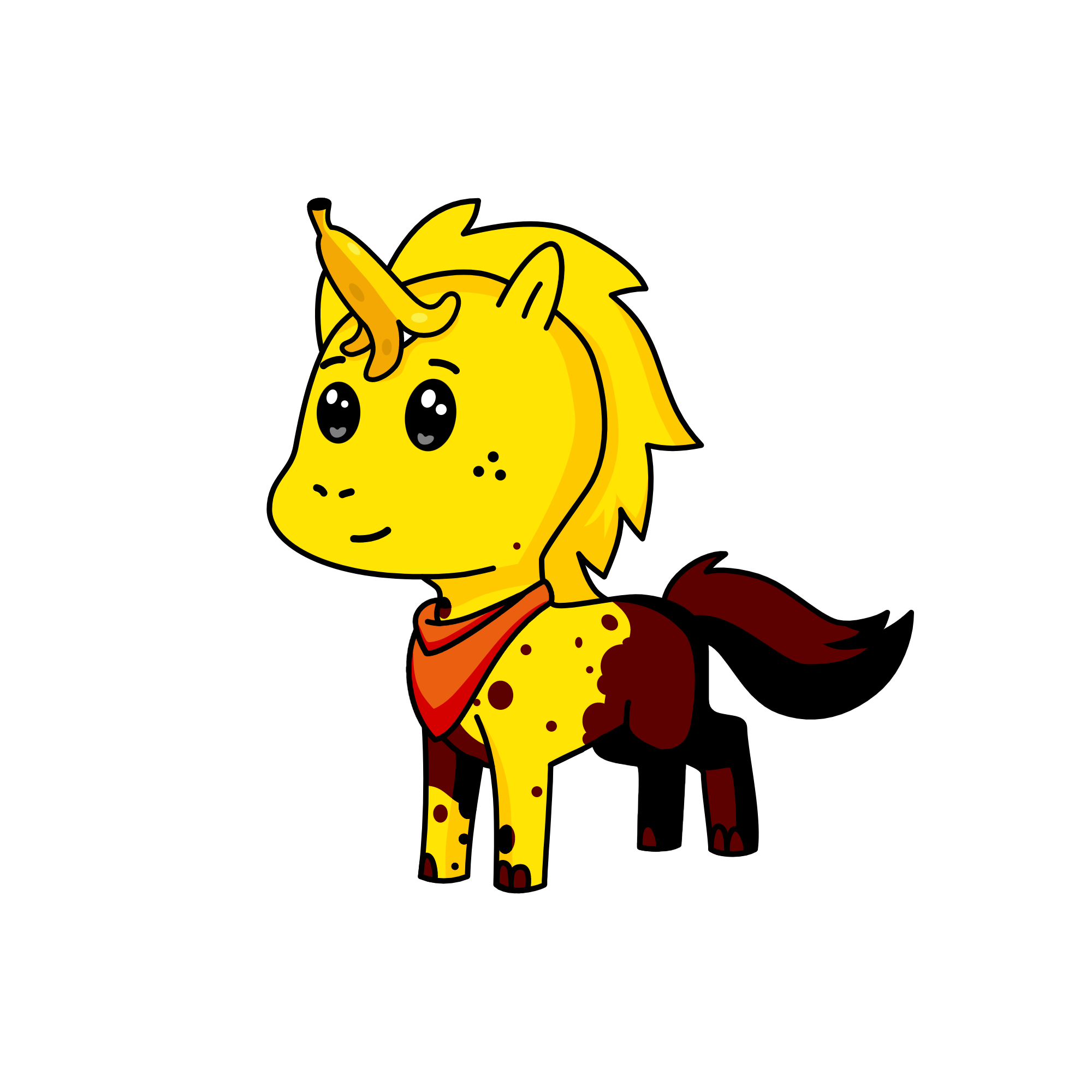 bandana banana, the unicorn