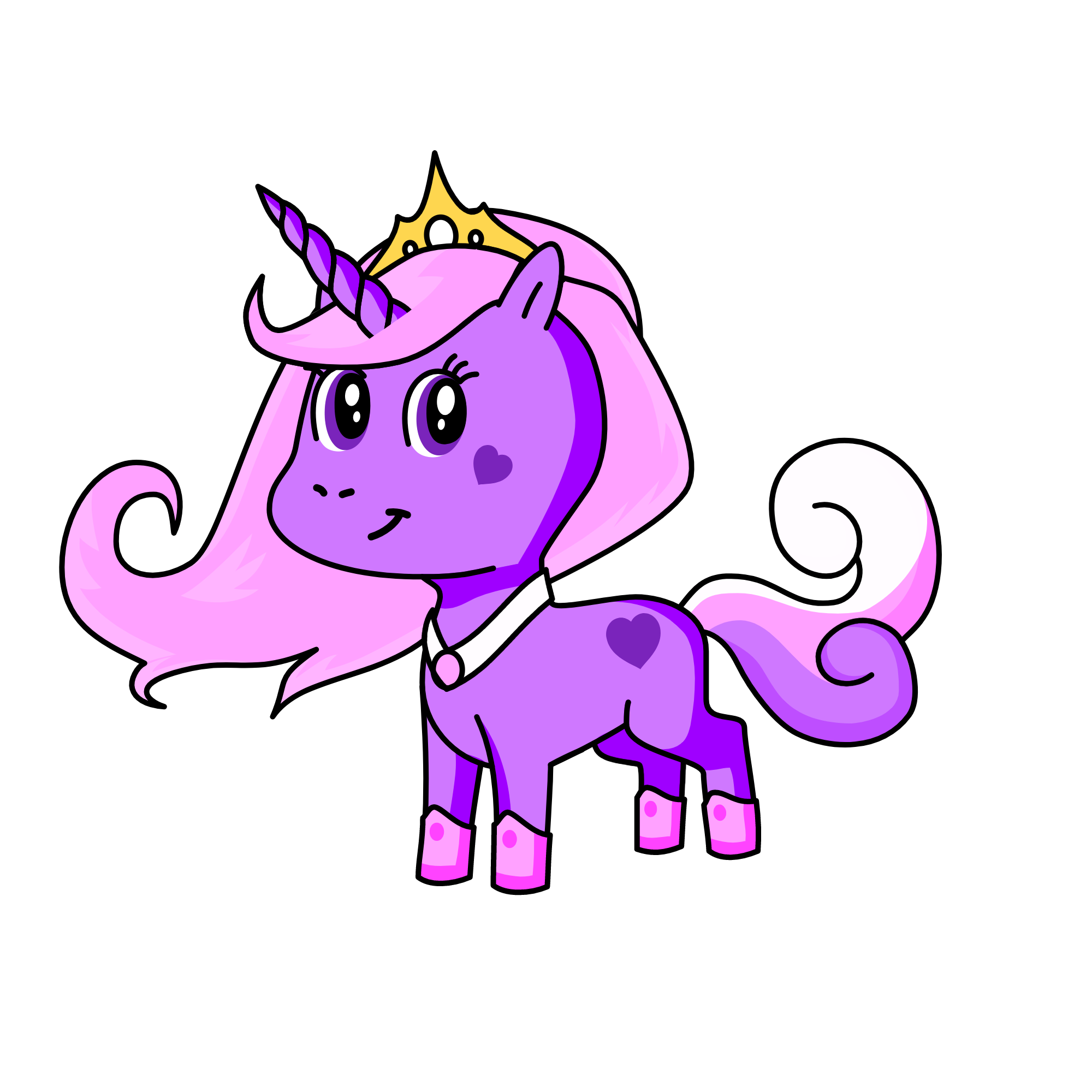 Lady Glitter Sparkles, the unicorn