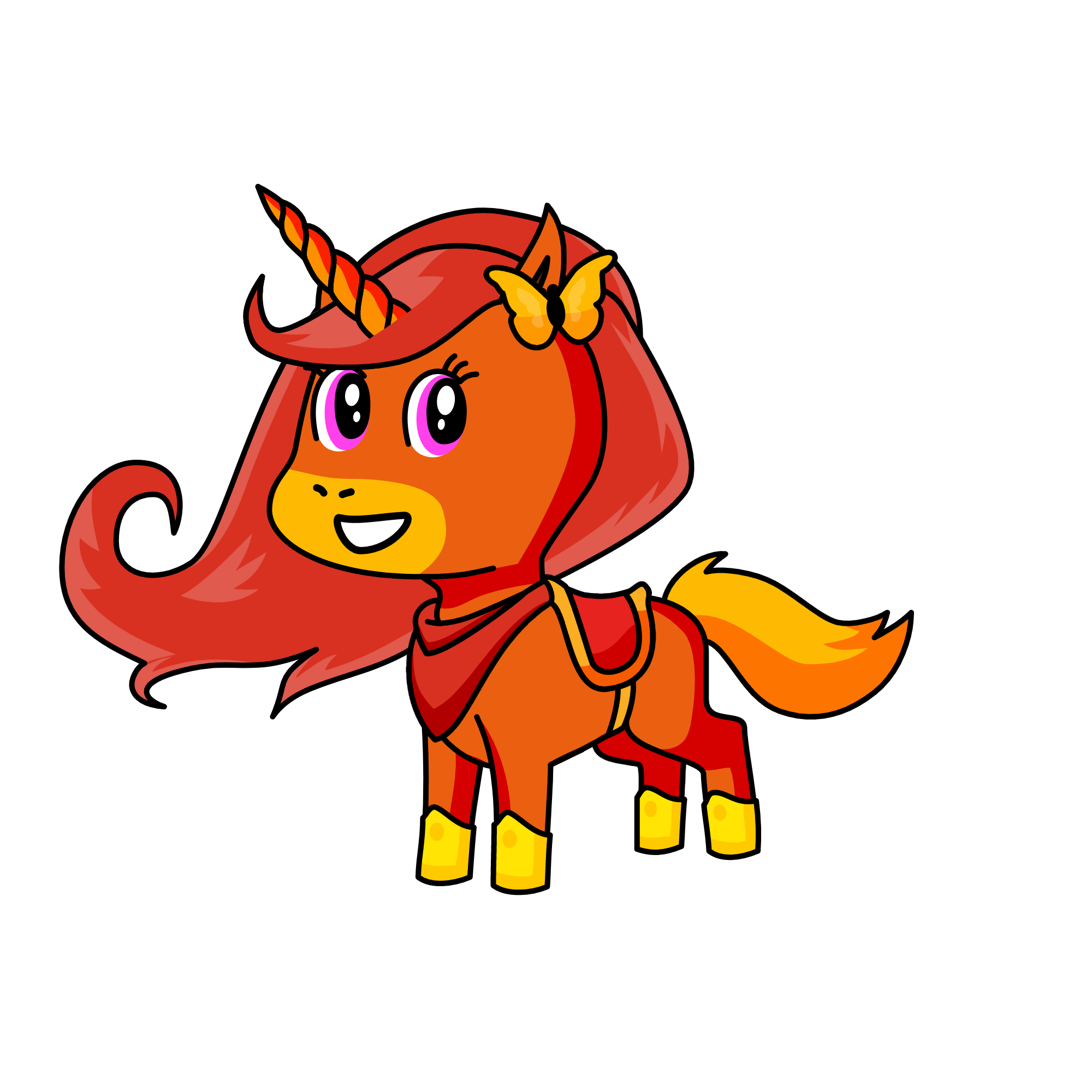 Lava, the unicorn