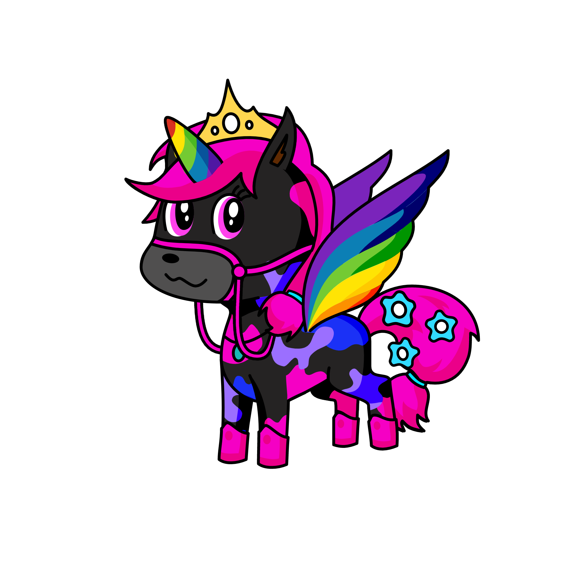 Rainbow, the unicorn