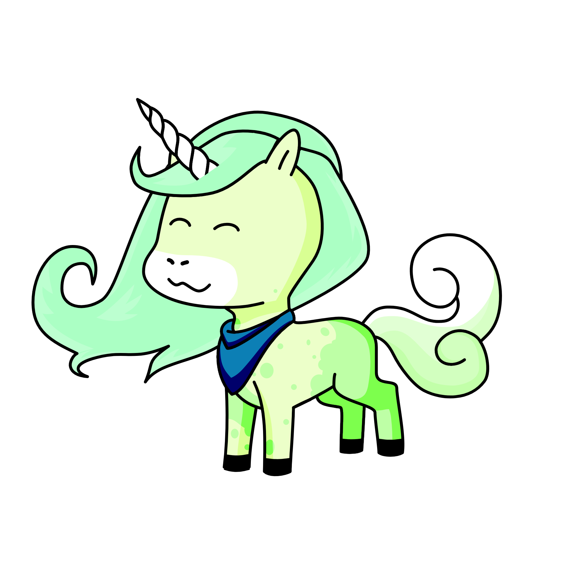 Crystal, the unicorn