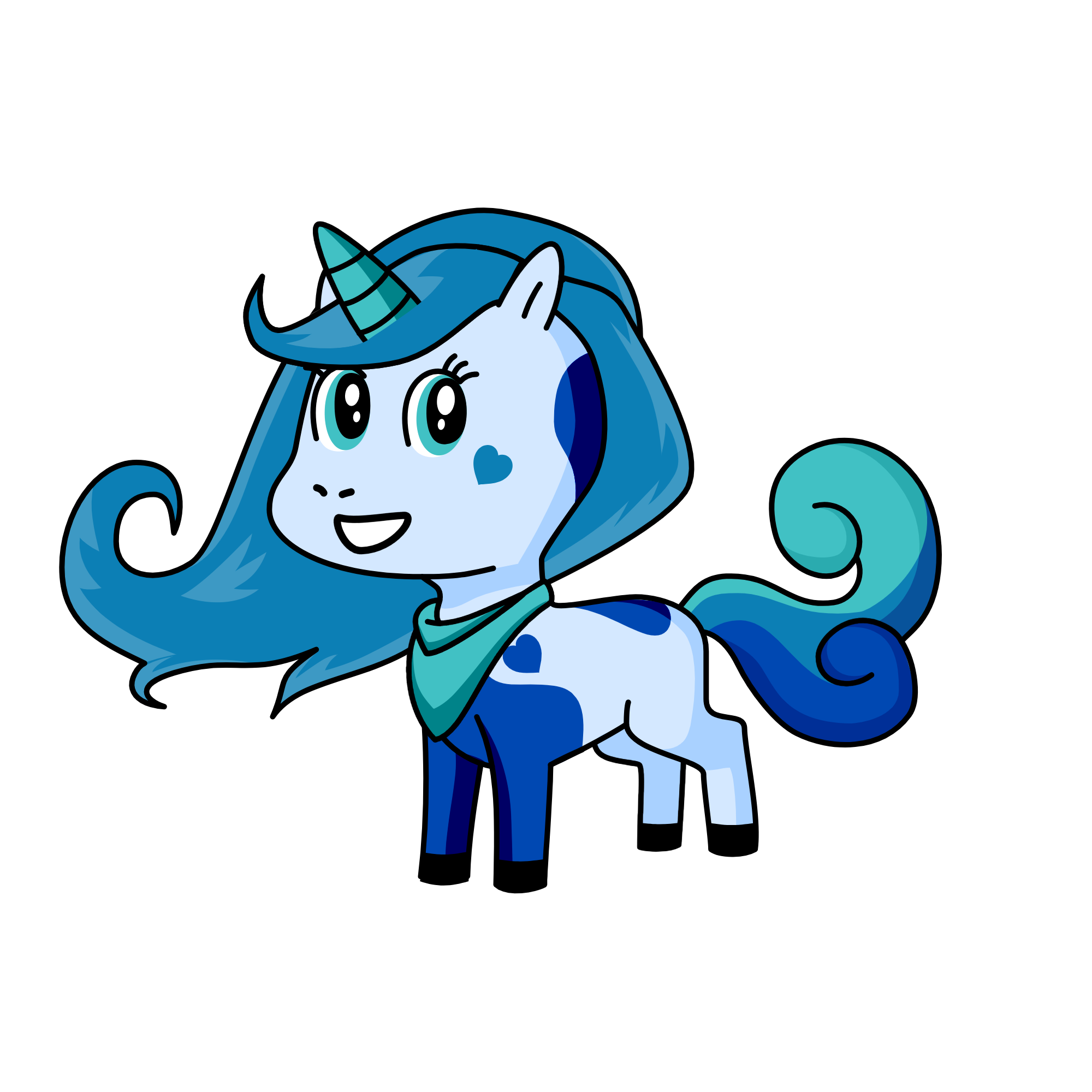 Bluicorn, the unicorn