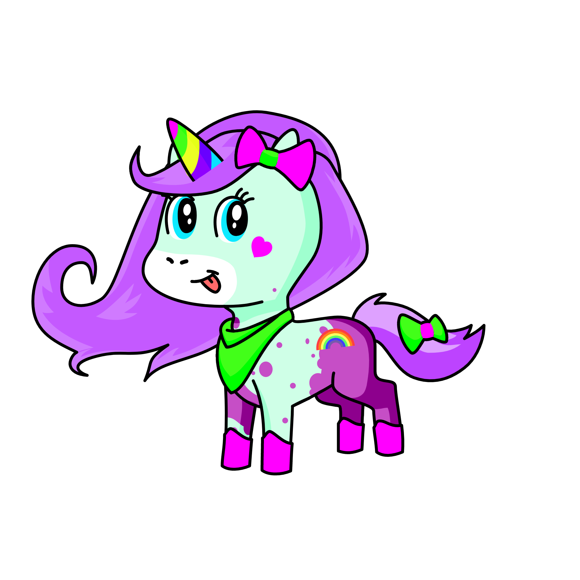 Brightly, the unicorn