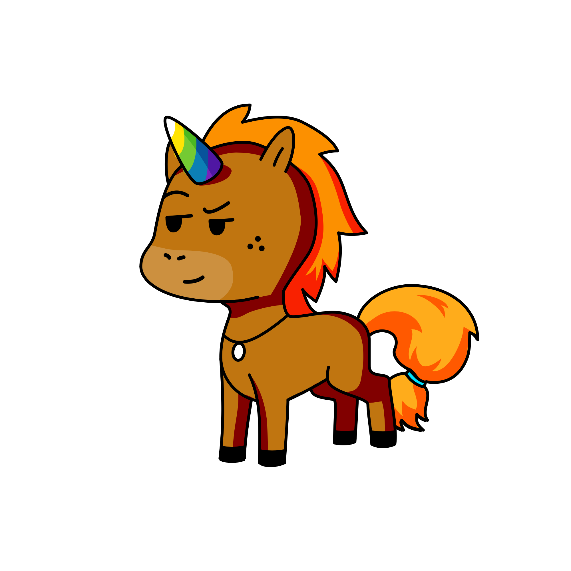 Găbițu, the unicorn
