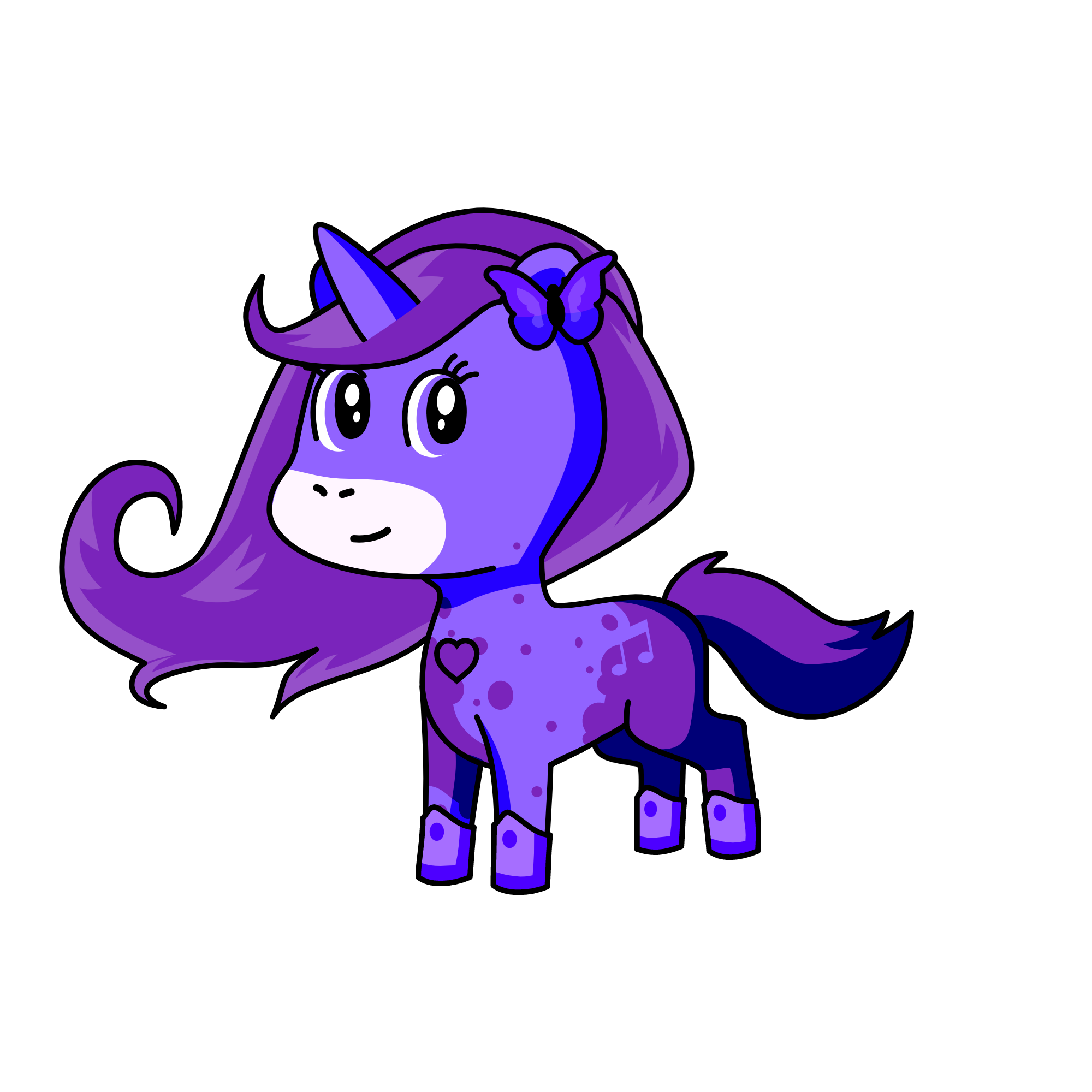 SLAY BUTTERFLY, the unicorn