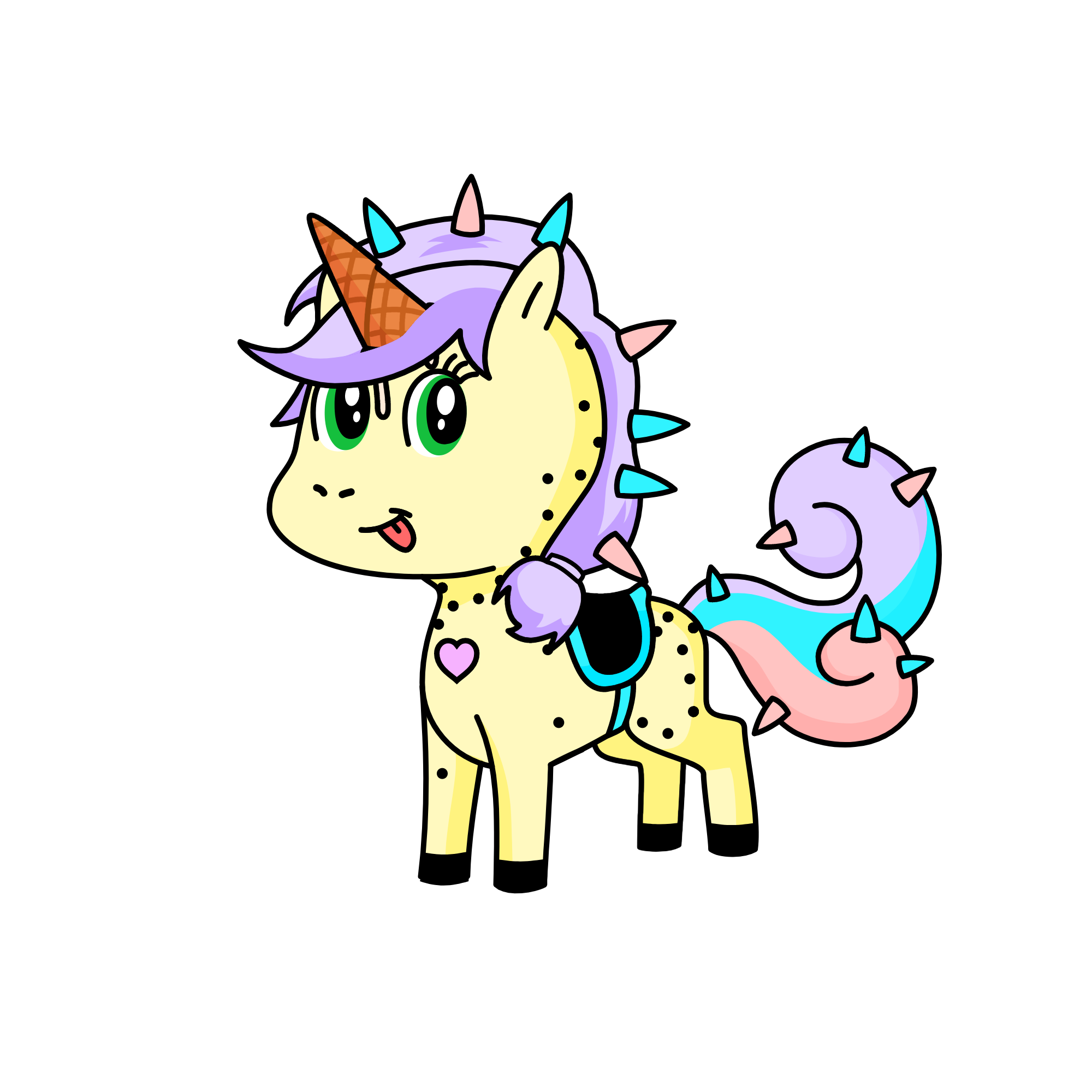 Aisuku the Ice Cream Weeb (アイスクリームウィーブのアイスク), the unicorn