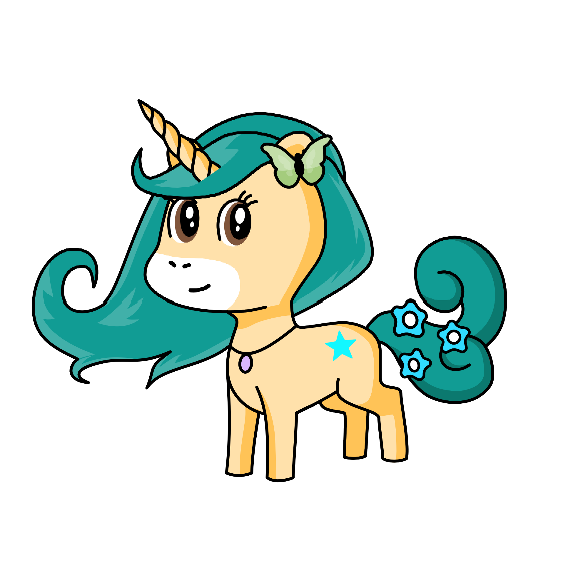 Auntie Gen, the unicorn