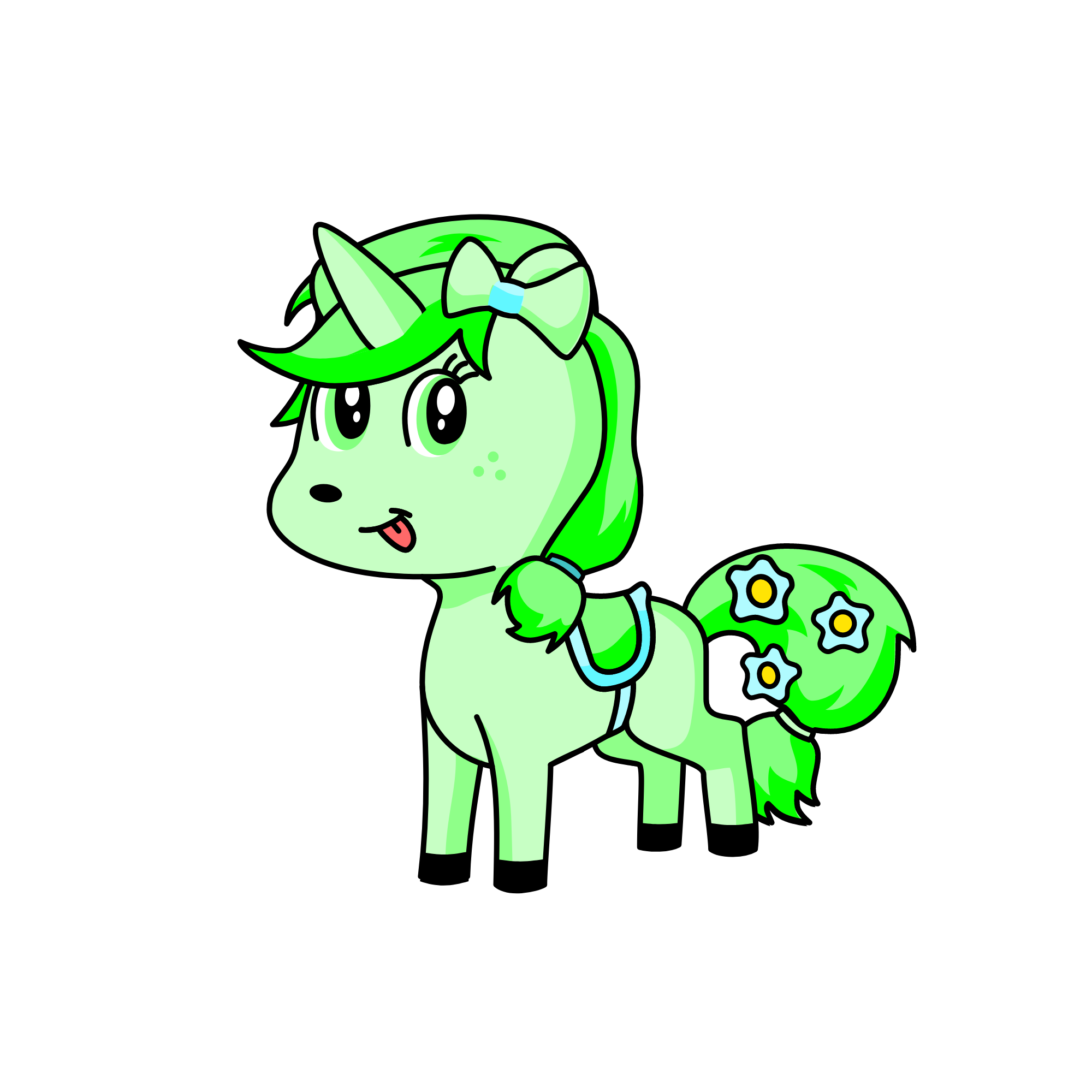 greeny, the unicorn