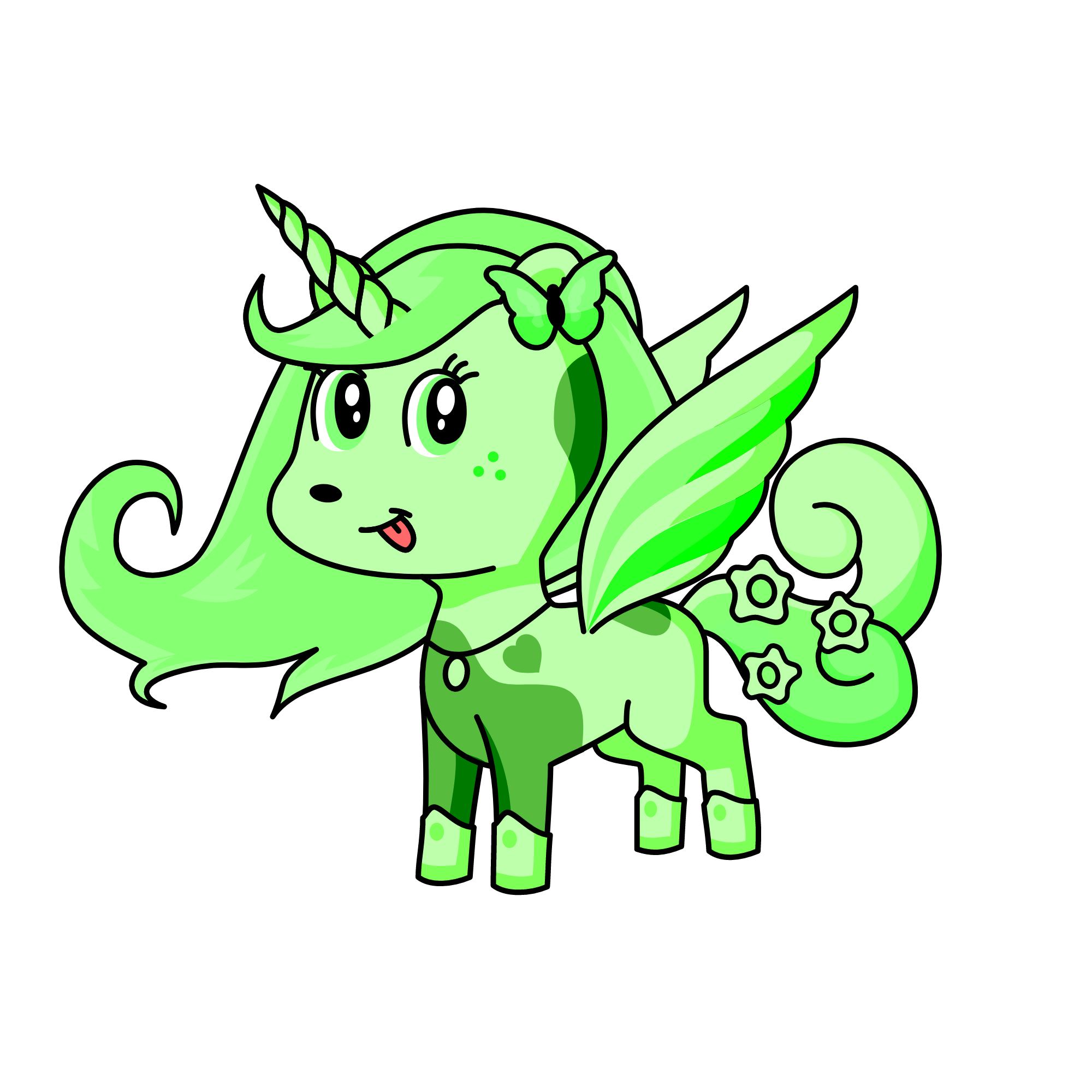 greeny lights , the unicorn