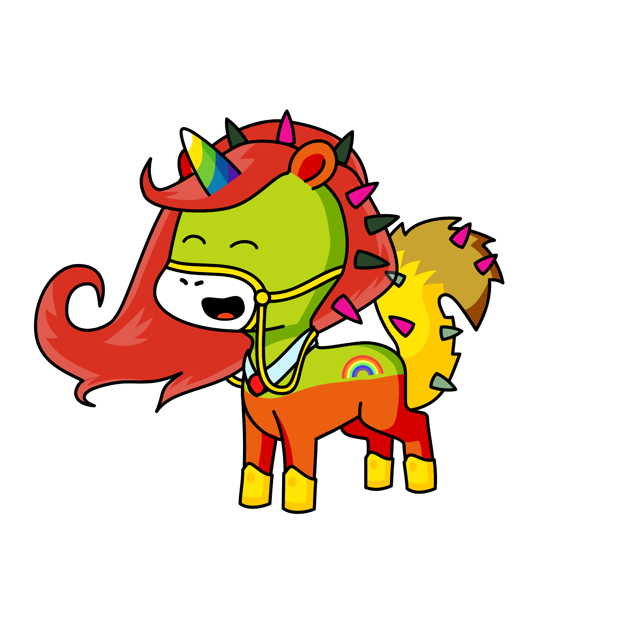 the unicorn who bathed in her own vomit, the unicorn