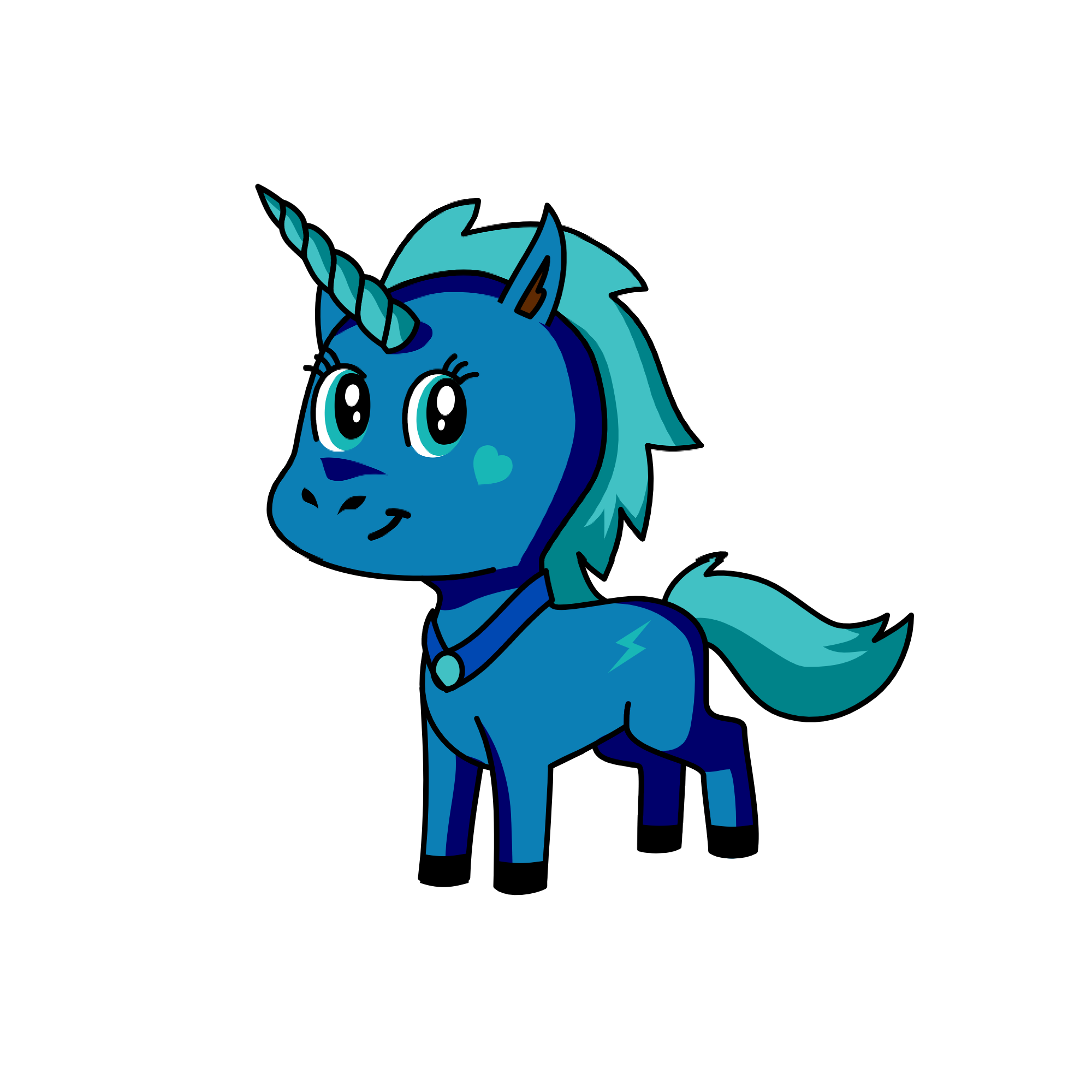 Bluelight, the unicorn