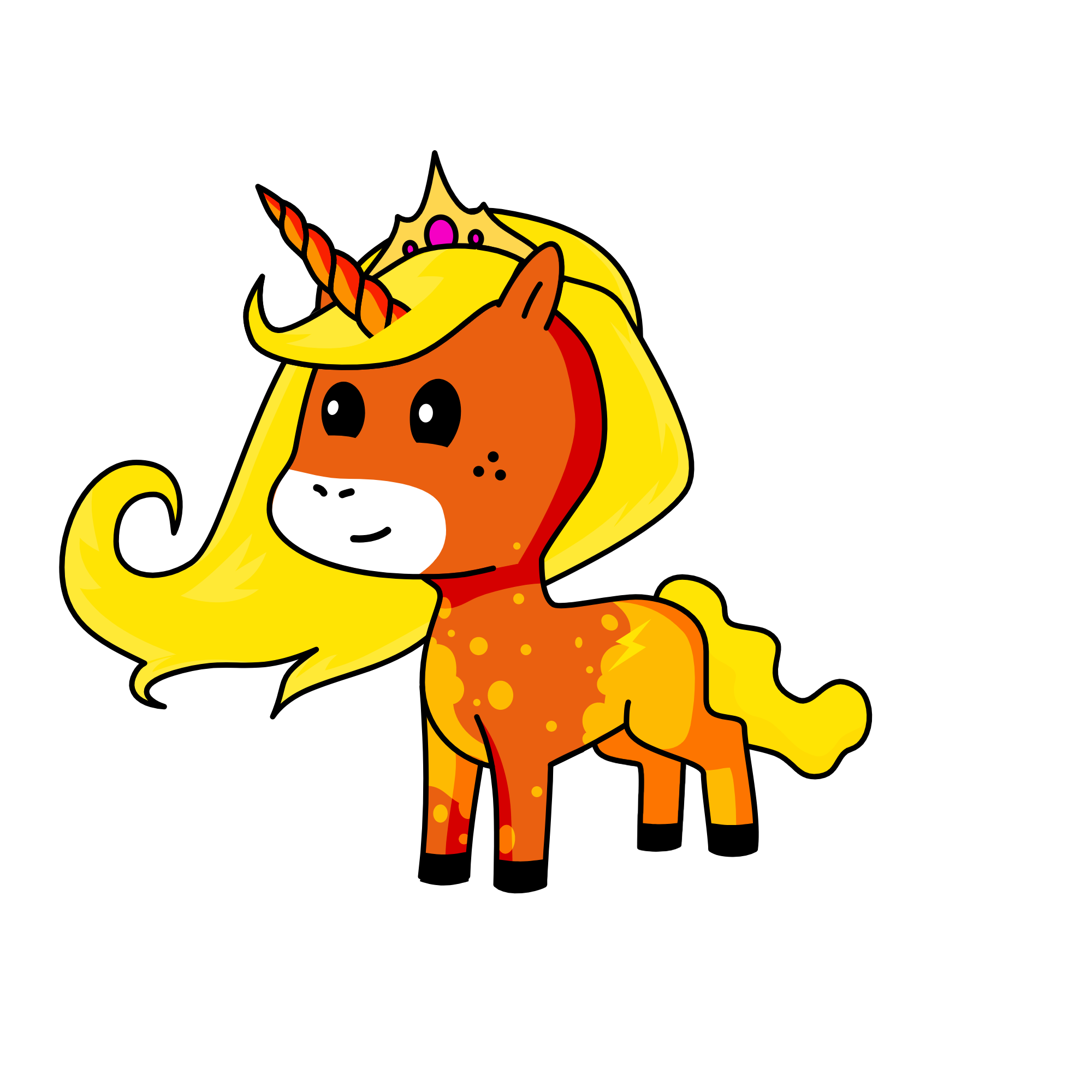 Princess Sun, the unicorn