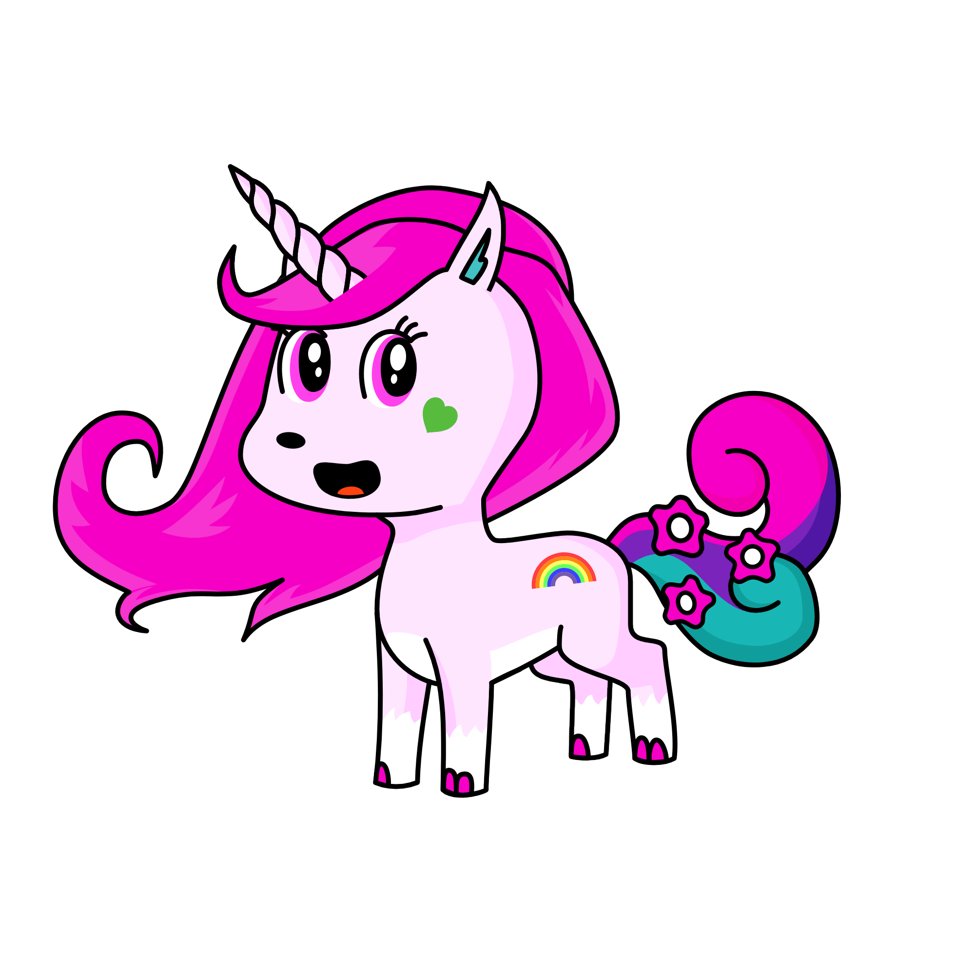 pinky, the unicorn