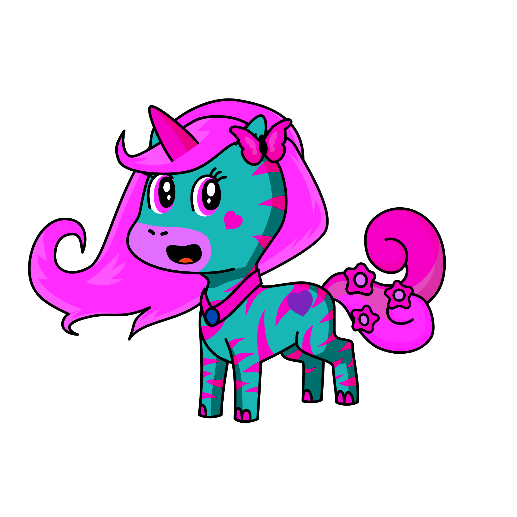 Unicorn of hearts, the unicorn