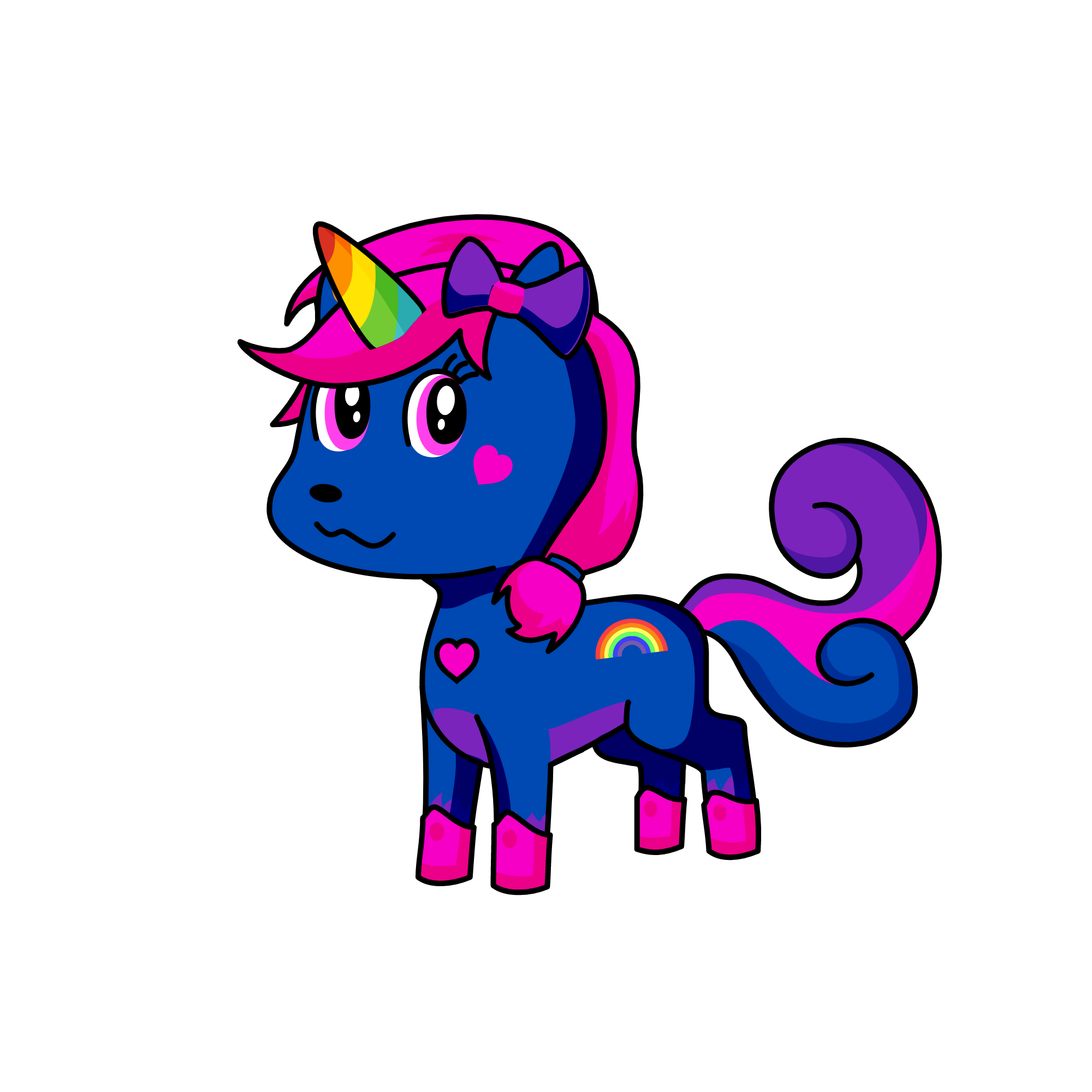 kim the pony, the unicorn