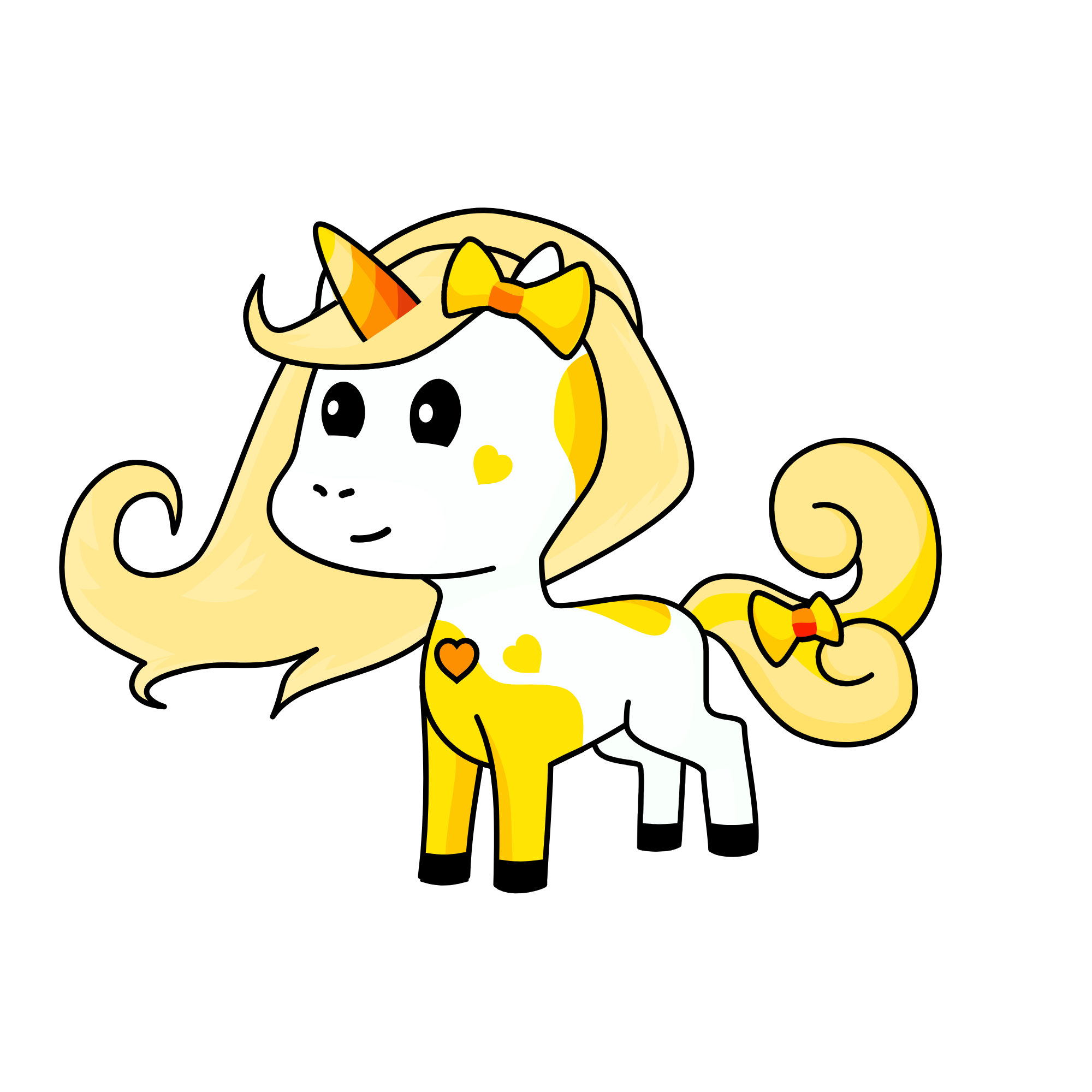 Goldy, the unicorn