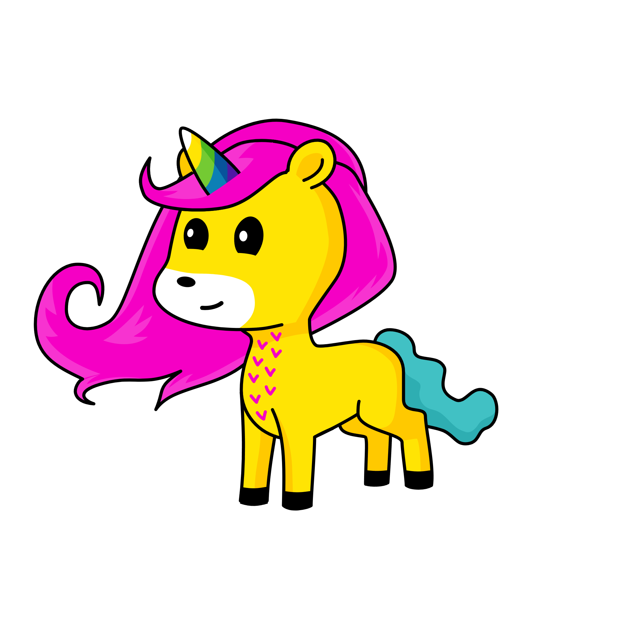 Wheezie, the unicorn