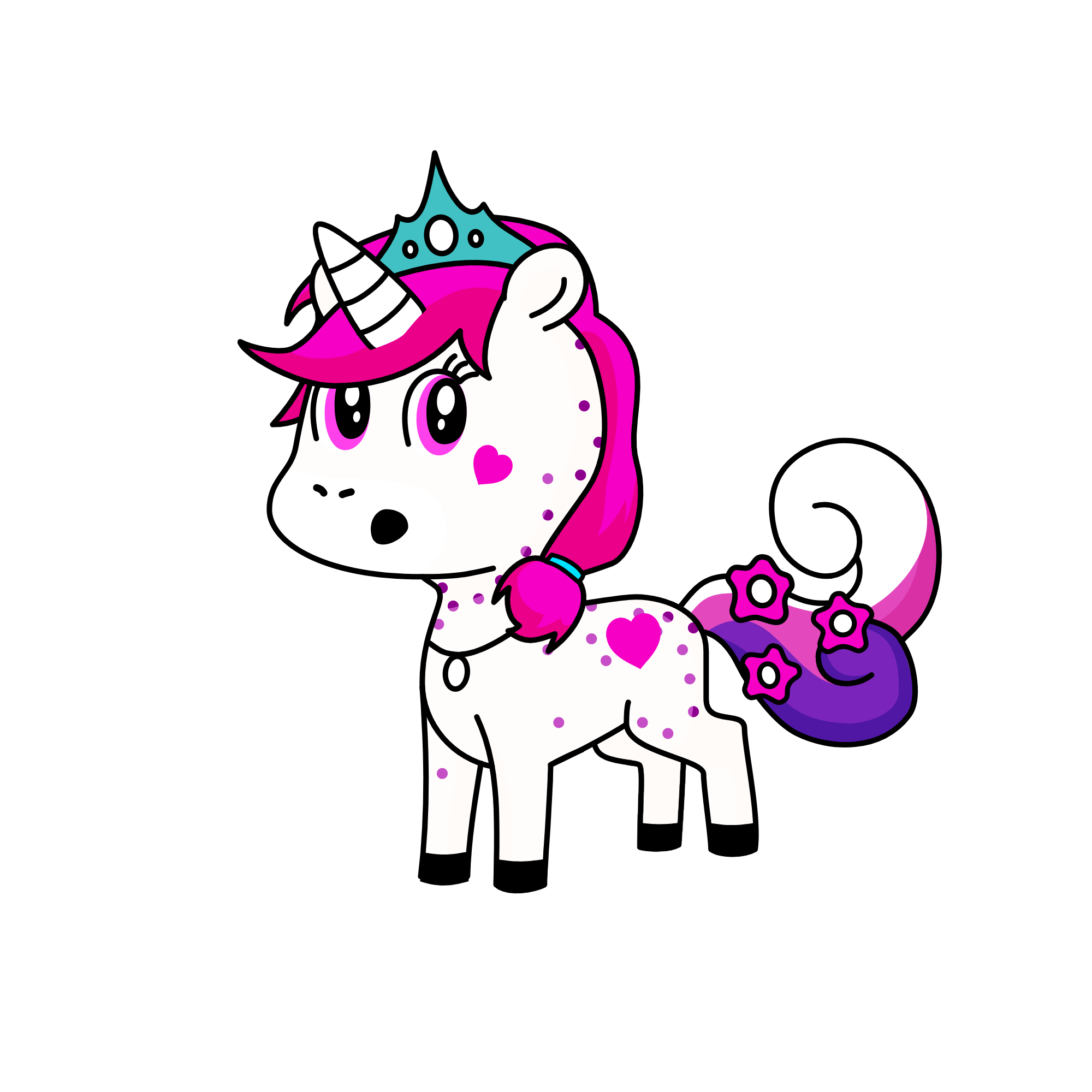 SPARKELSHINEGLITERBREE, the unicorn