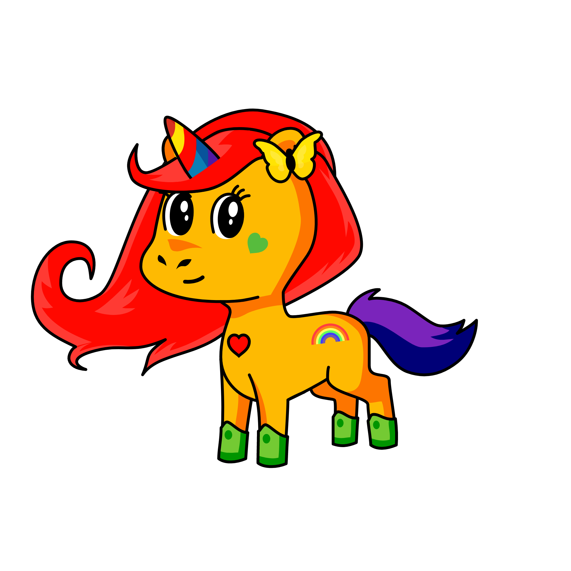 لاري, the unicorn