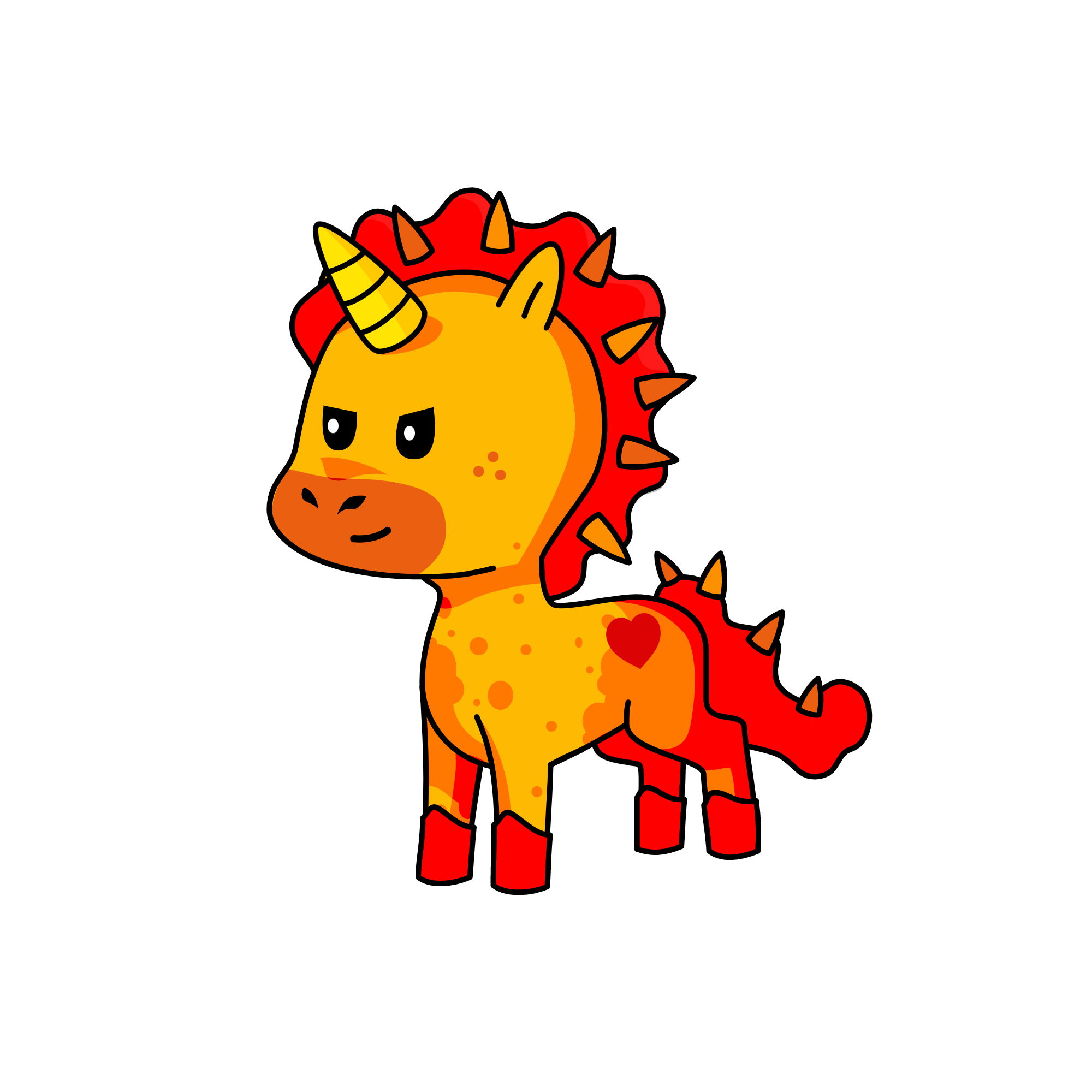 fire, the unicorn