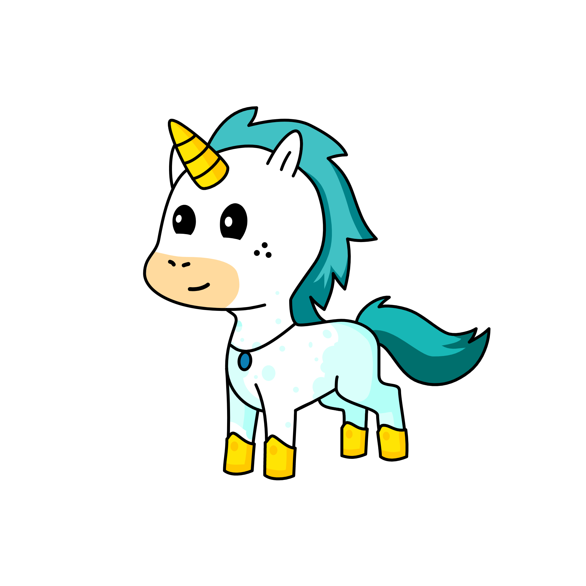 b, the unicorn