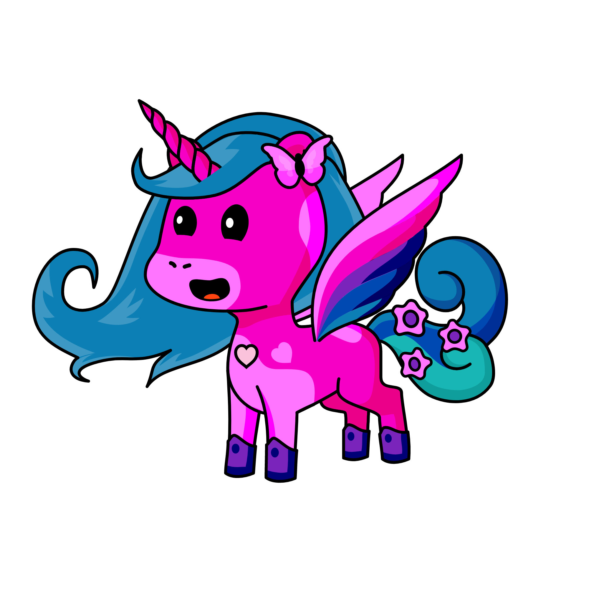 Cutie atract, the unicorn