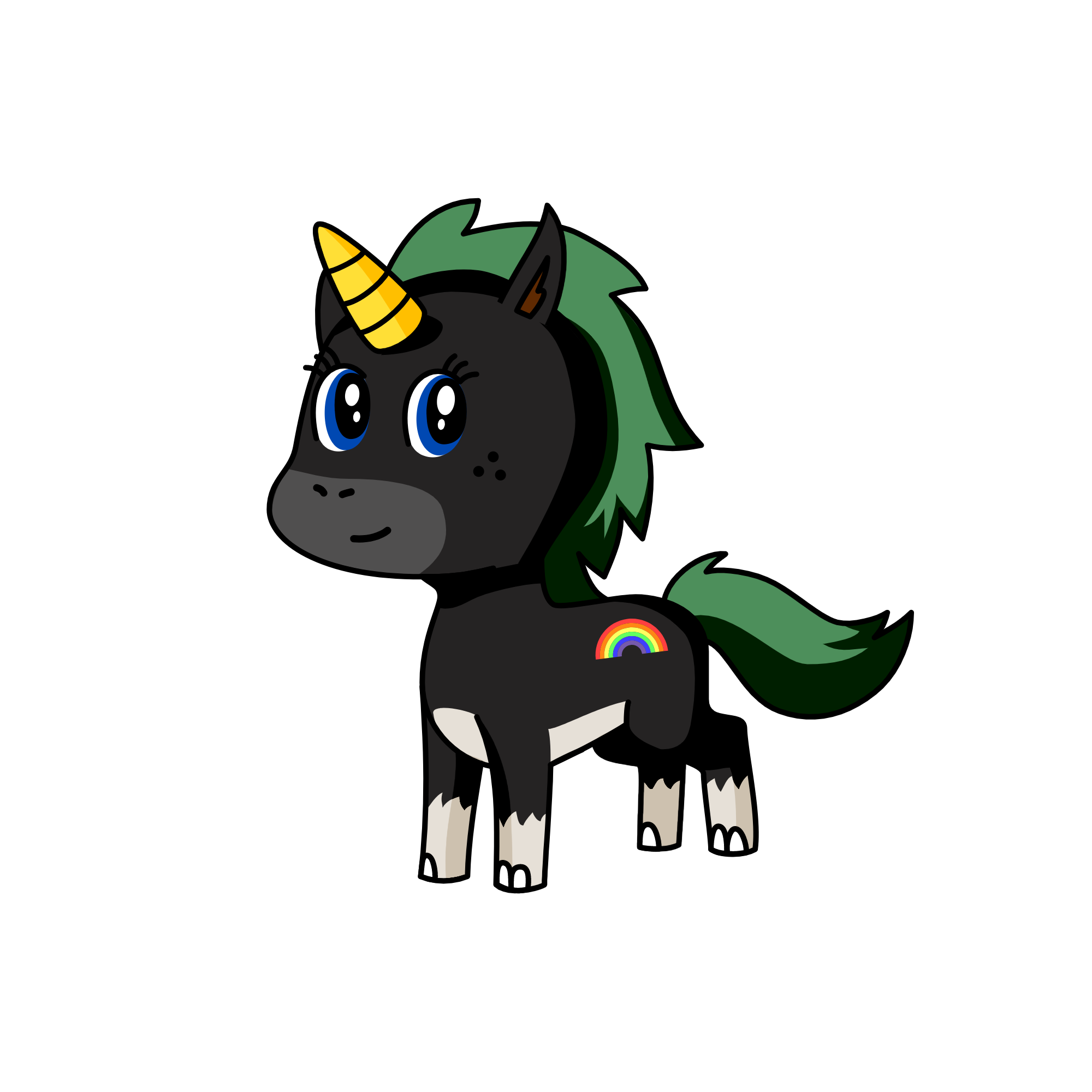 the dark night, the unicorn