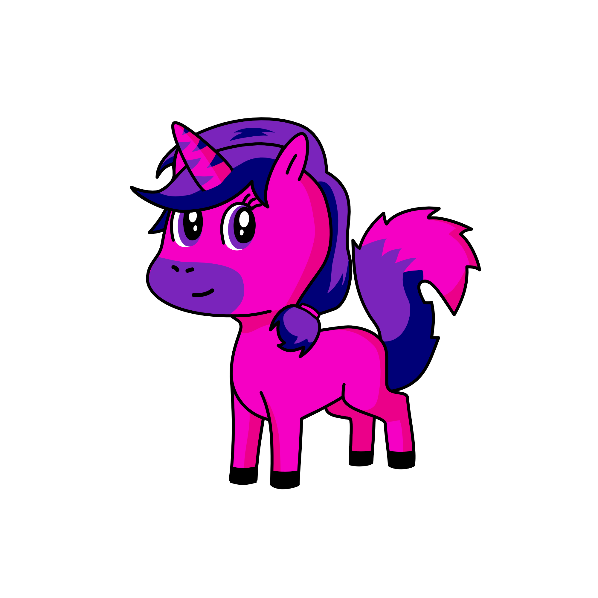 Pinky, the unicorn