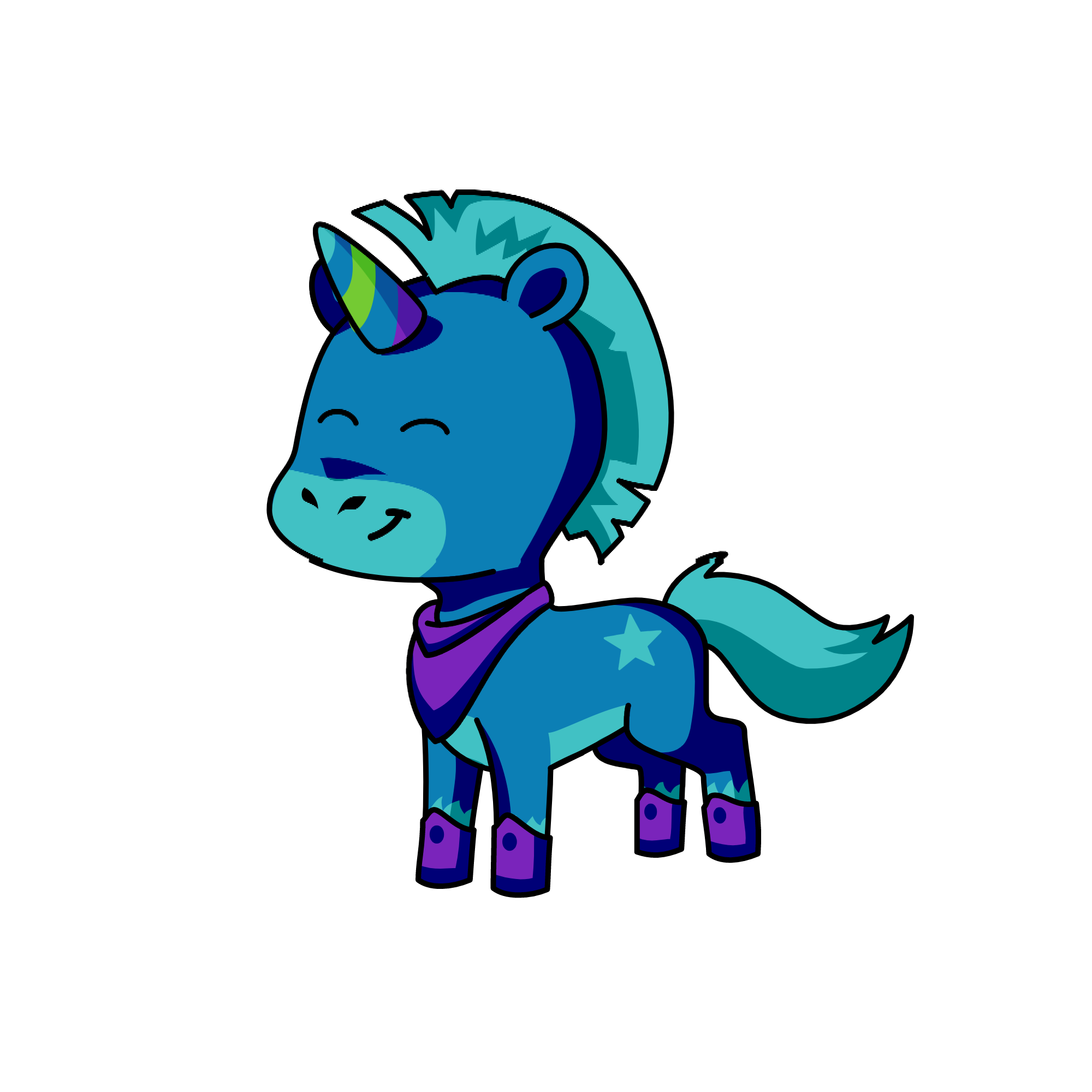 Starblue, the unicorn