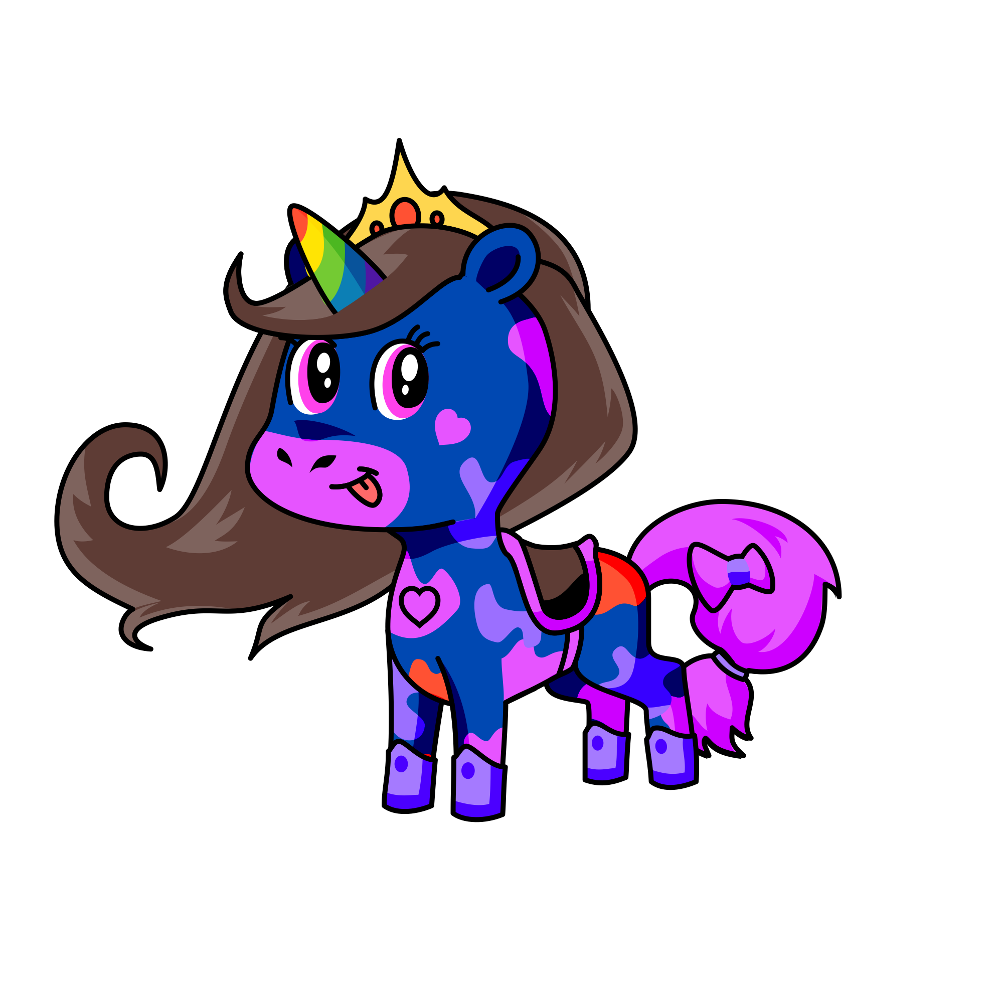 Zoey Queen Long Hair, the unicorn