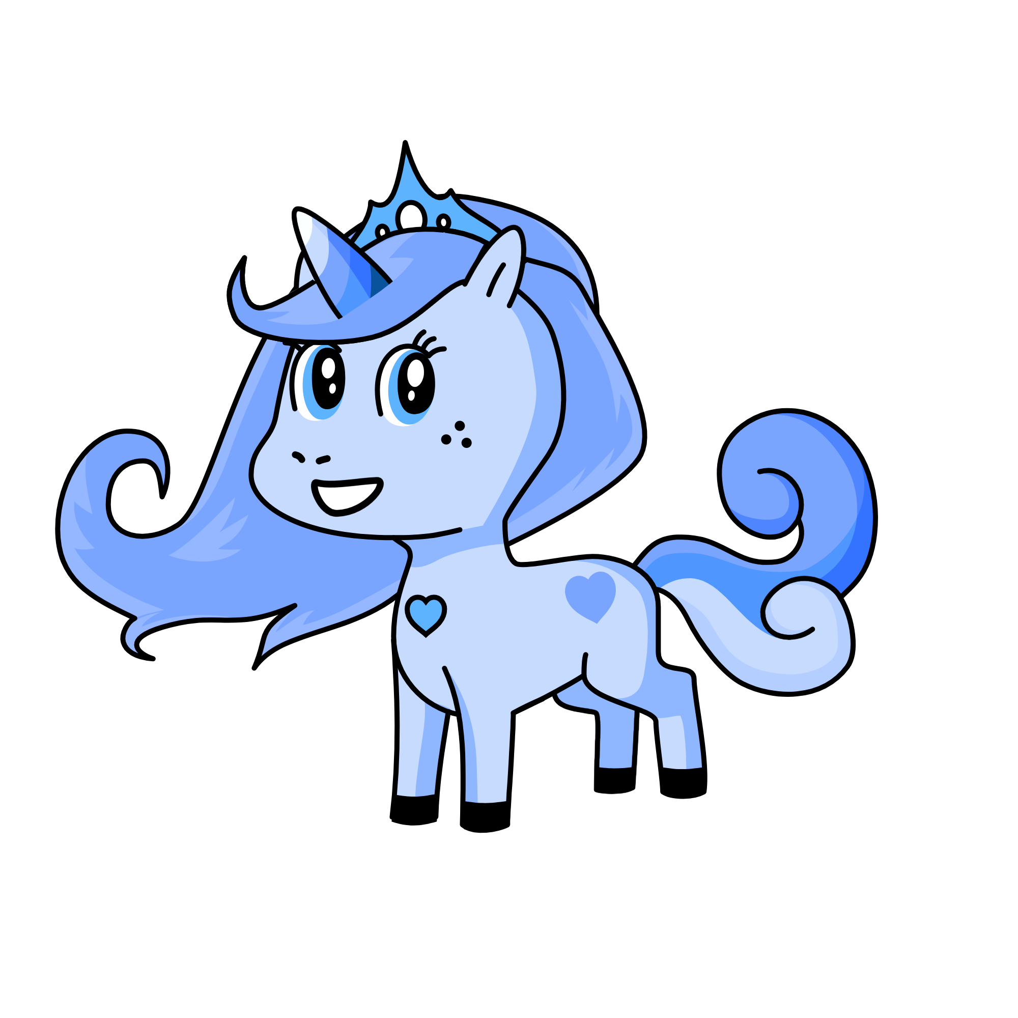 Queen Car Door, the unicorn