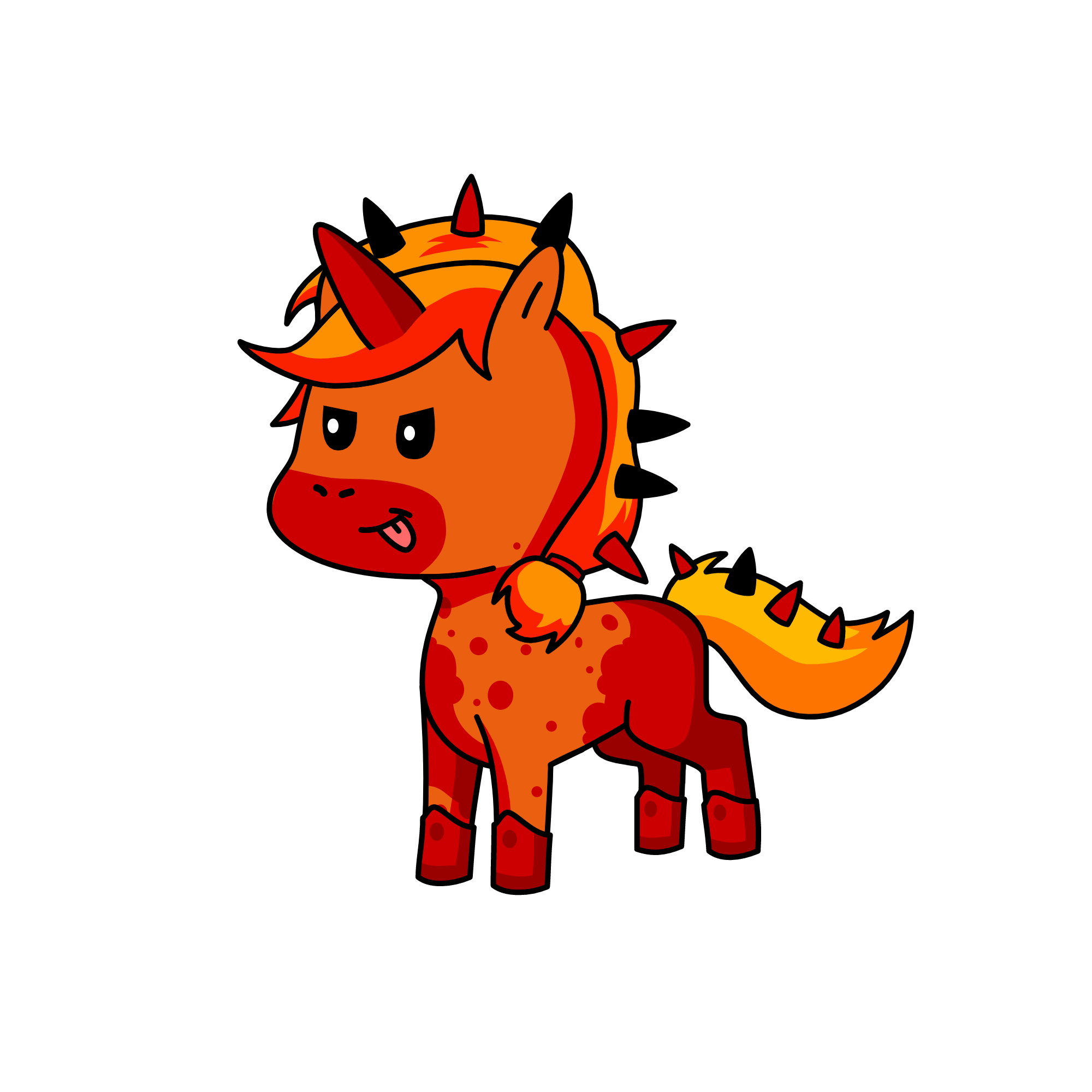 Bloody, the unicorn