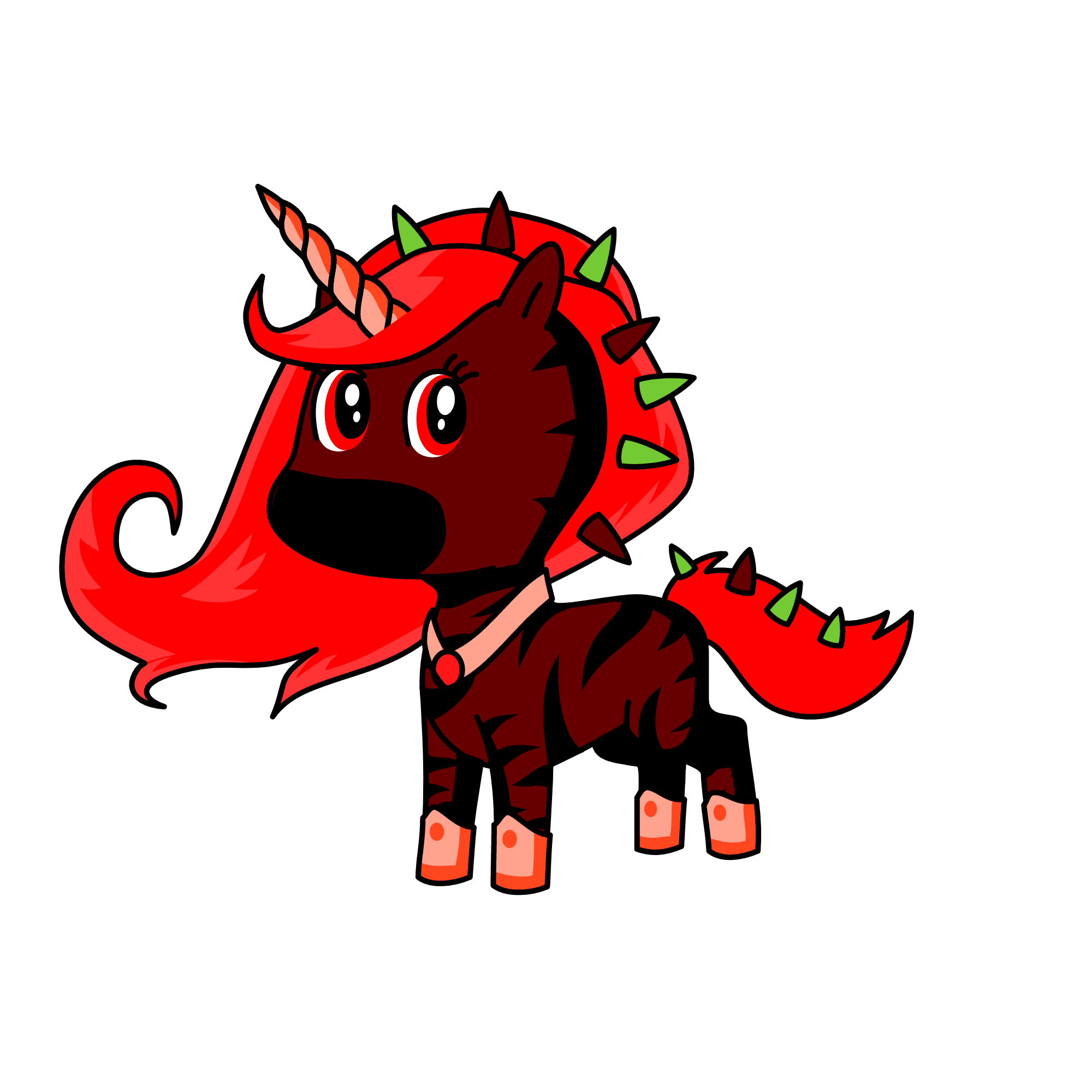 DEMON GIRL, the unicorn