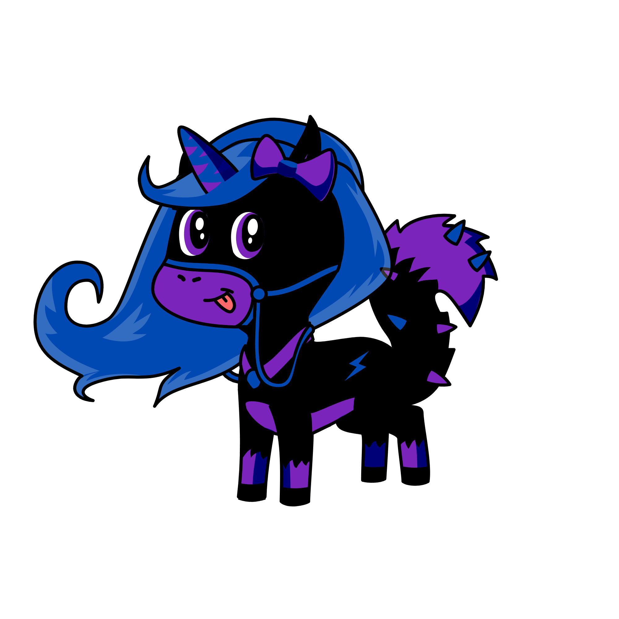 moonlight, the unicorn