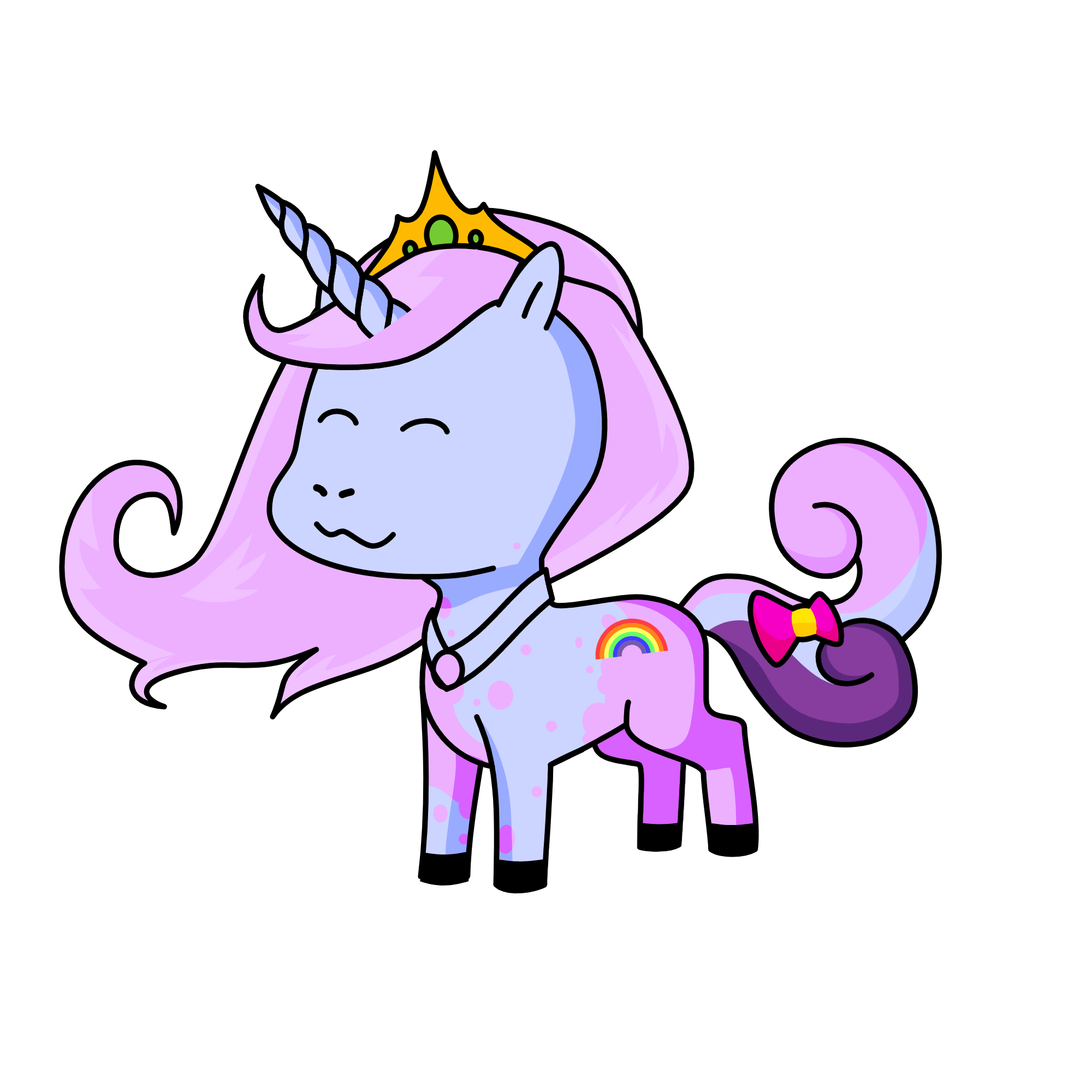 Princess Bubblegum, the unicorn